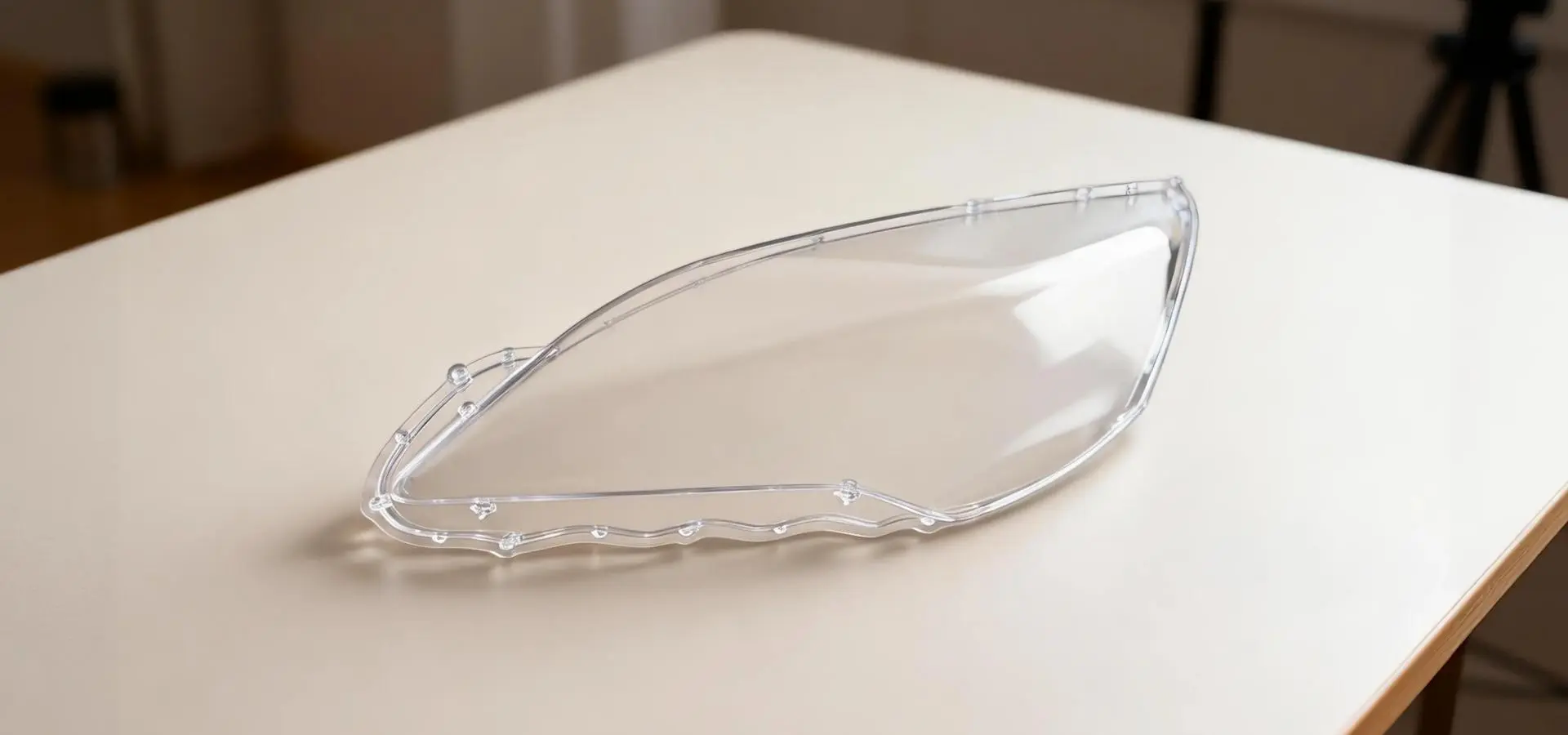 High-precision transparent stereolithography (SLA) 3D printed component, showcasing exceptional dimensional accuracy and smooth surface finish