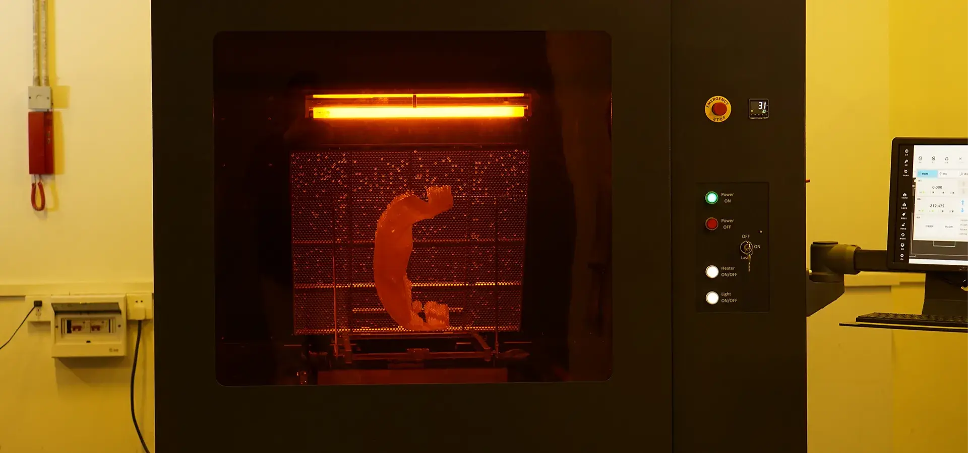 Industrial 3D printer used for professional manufacturing and rapid prototyping