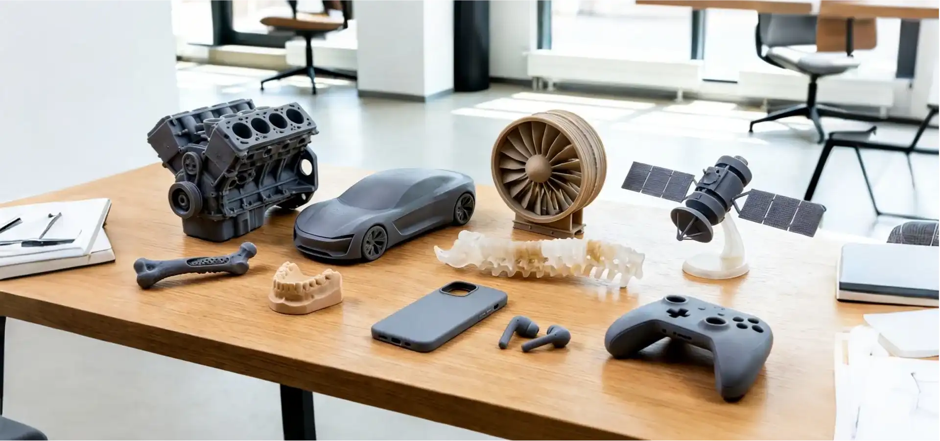 Industrial 3D printer applications across automotive aerospace medical and electronics industries