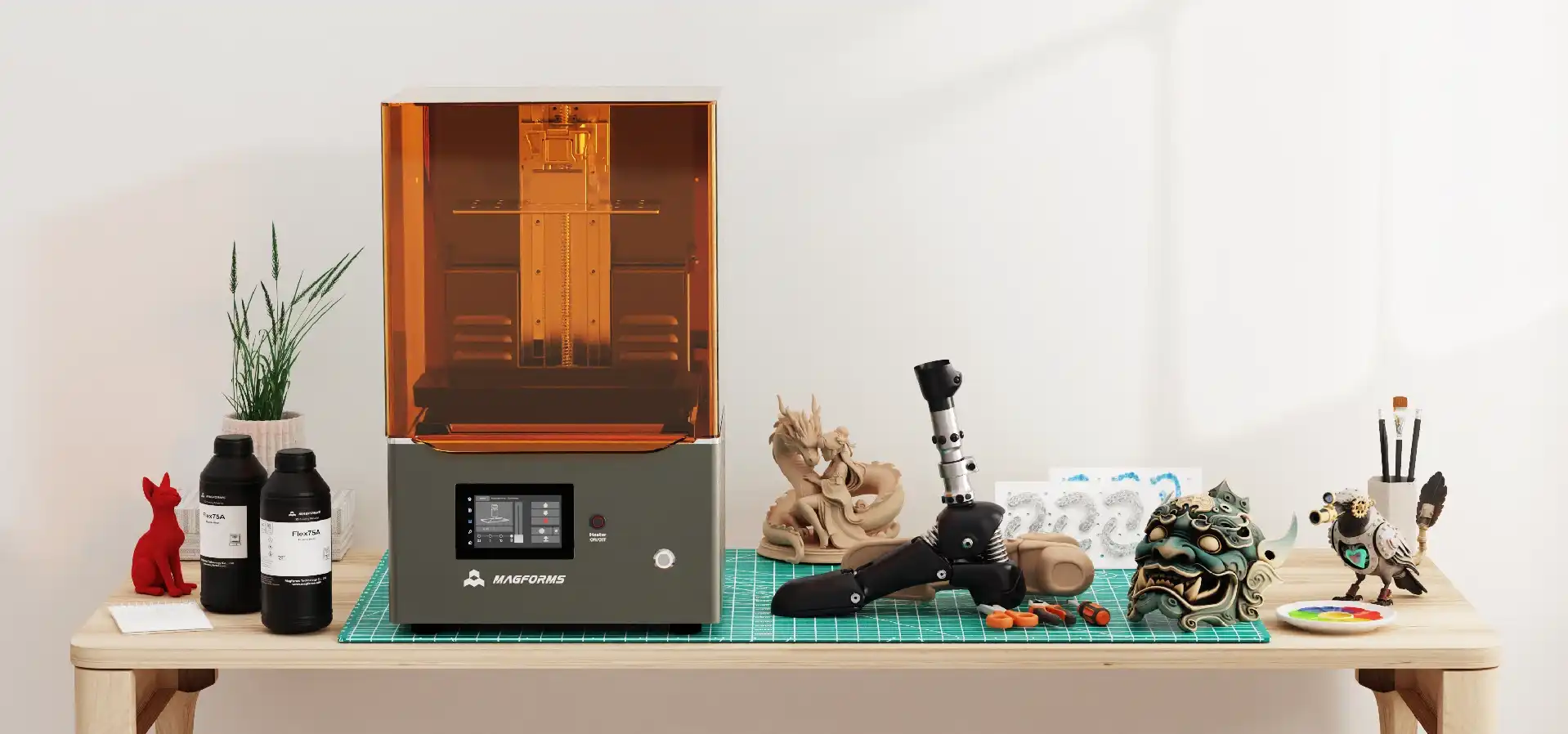 desktop 3d print machine and printed parts for small-scale prototyping