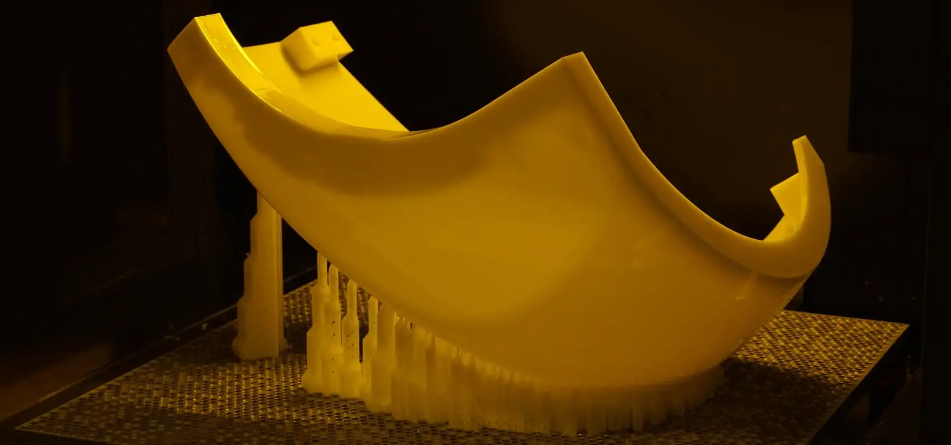 Large industrial components produced using big format SLA 3D printer