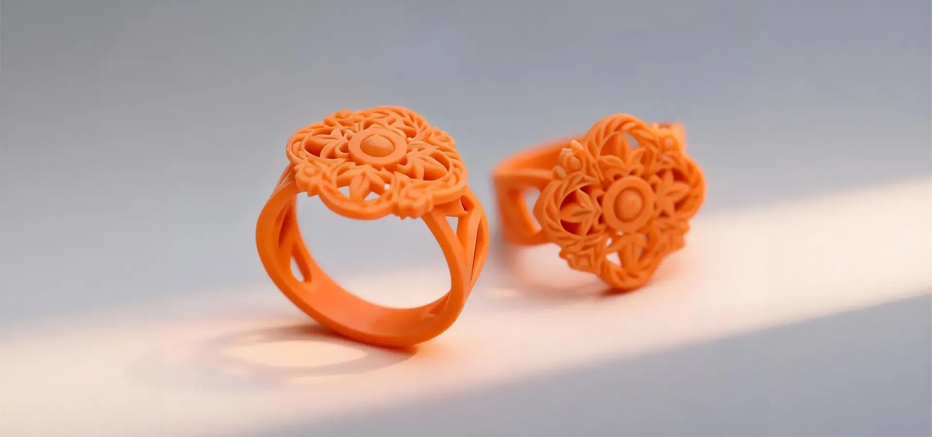 Castable resin jewelry prototype printed with SLA printer