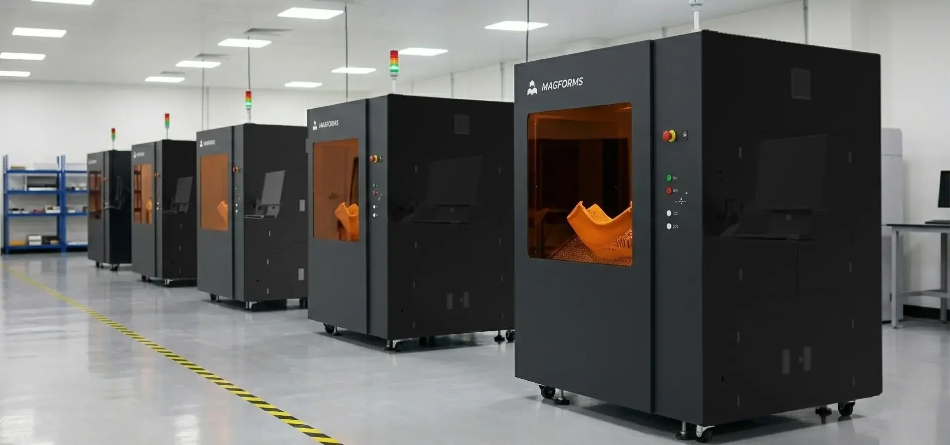 industrial SLA printer producing high precision resin parts