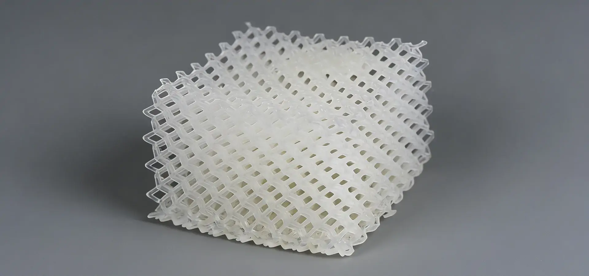 Complex lattice structure created by industrial 3D printer for lightweight engineering design