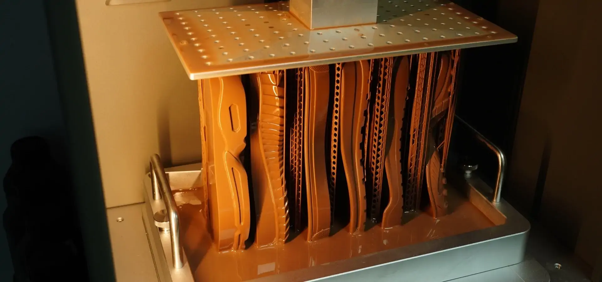 High resolution resin printer producing detailed industrial prototype High resolution resin printer producing detailed industrial prototype