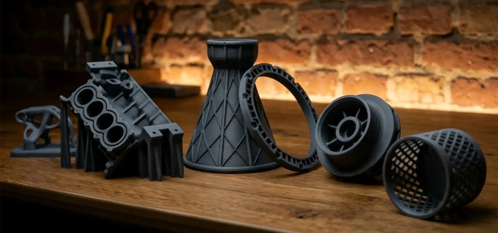 Industrial aerospace components produced by 3D print technology