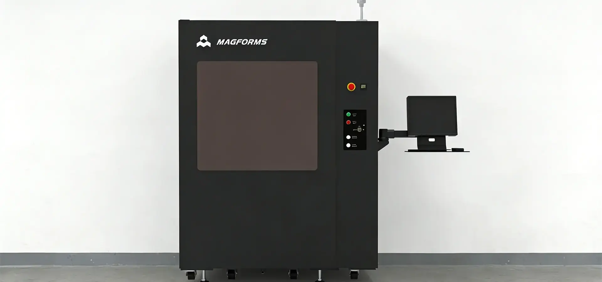 Industrial resin printer with large build volume used for manufacturing