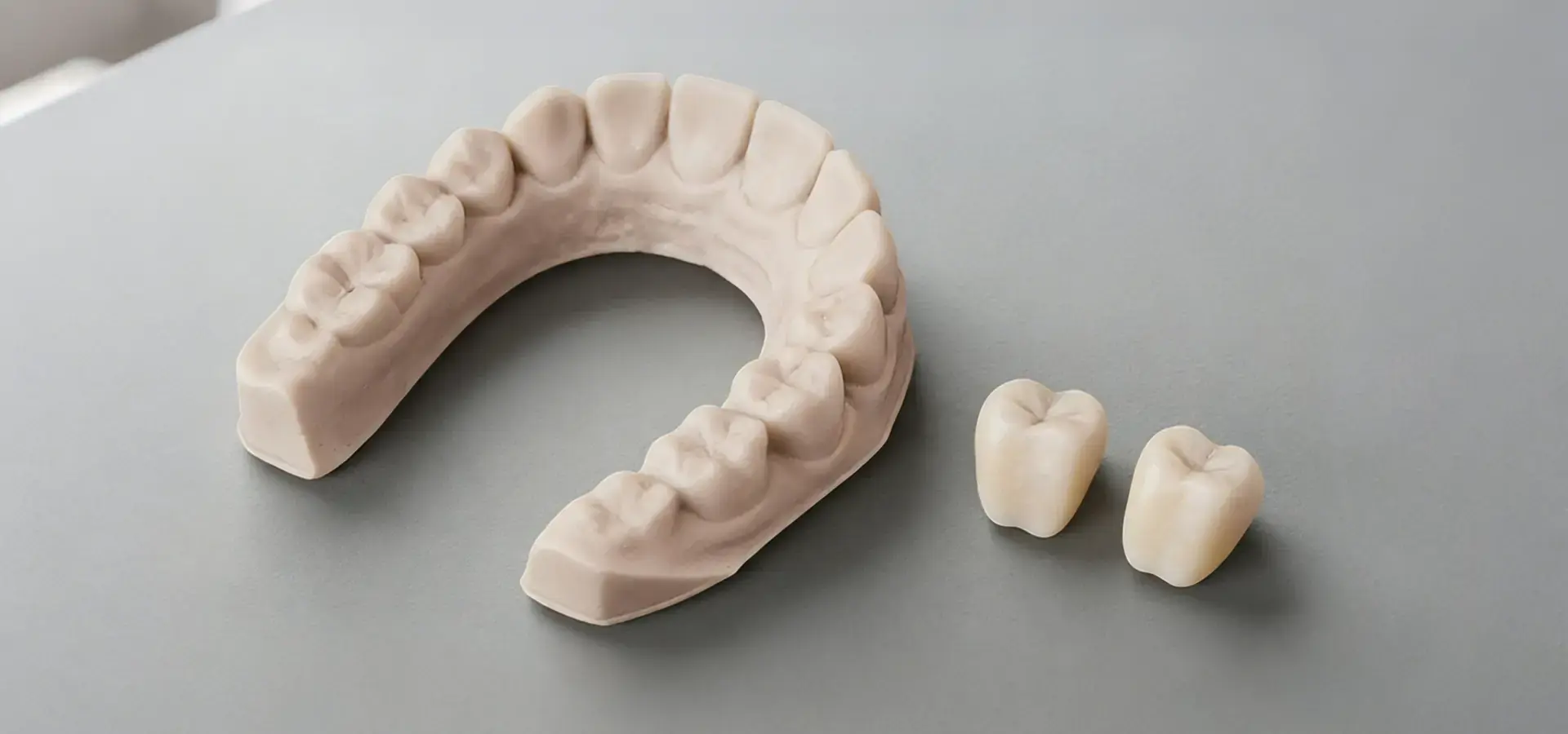High precision dental models produced by SLA printer technology High precision dental models produced by SLA printer technology
