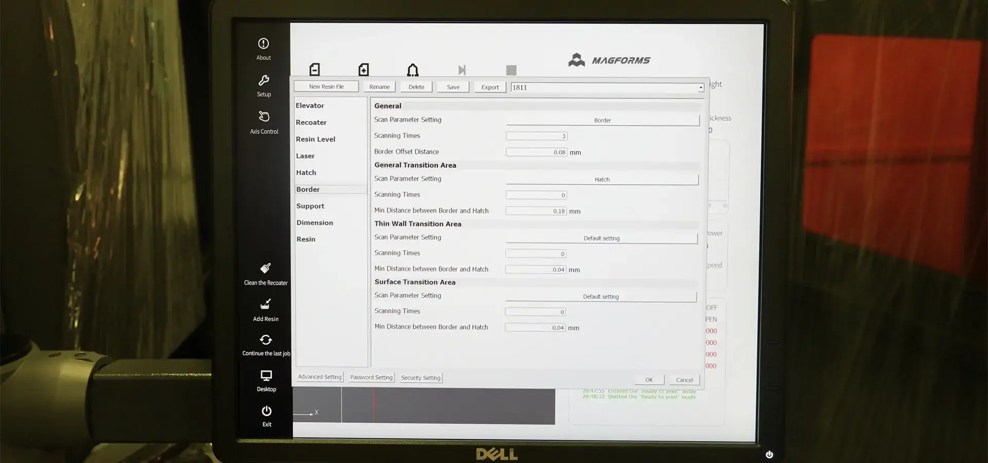 Industrial SLA 3D printing in smart manufacturing workflow