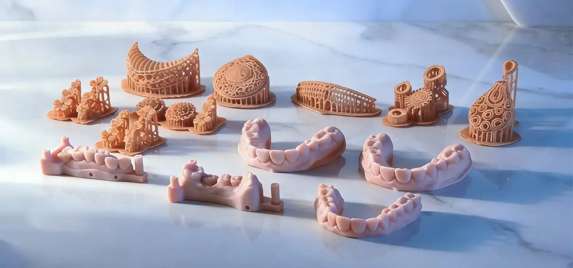 SLA printer applications in dental models and jewelry casting patterns