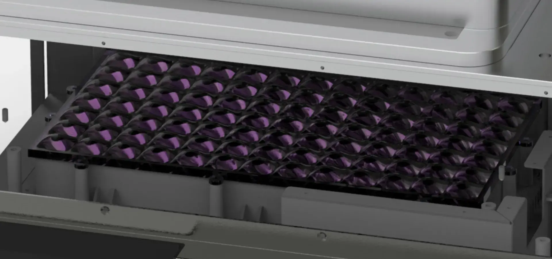 Matrix light source technology in industrial resin printer with high-density LED array