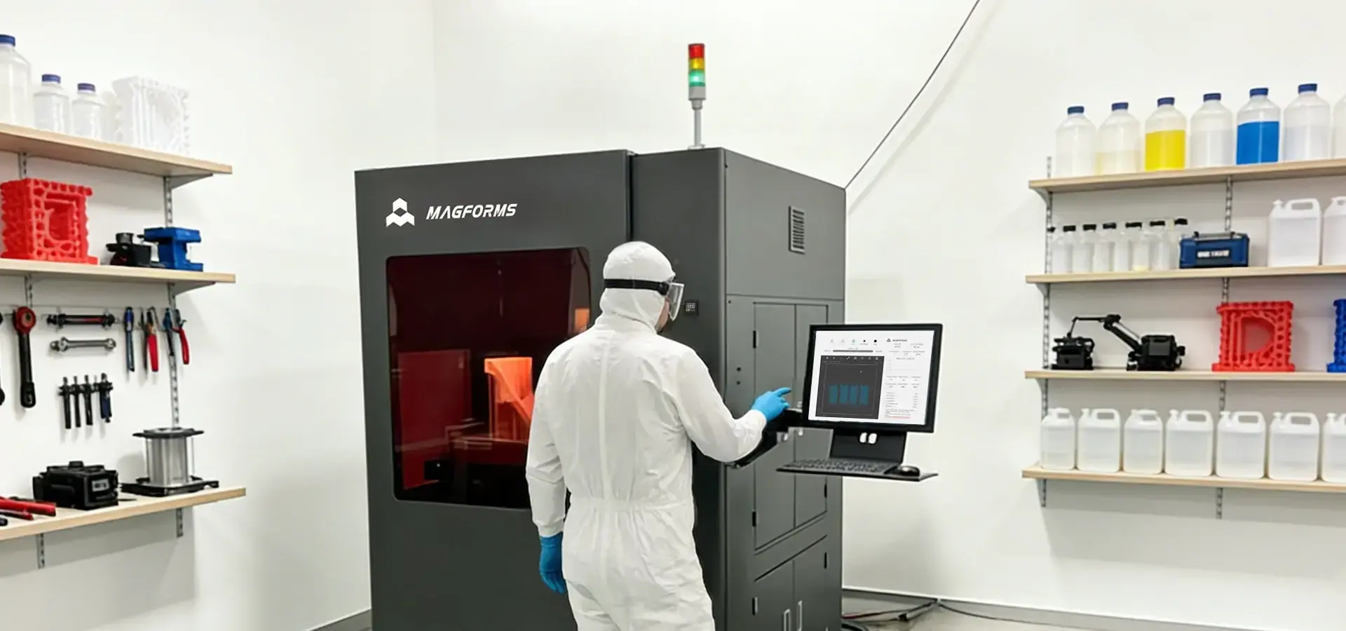 Stereolithography 3D printing workflow including CAD design slicing printing and post-processing steps