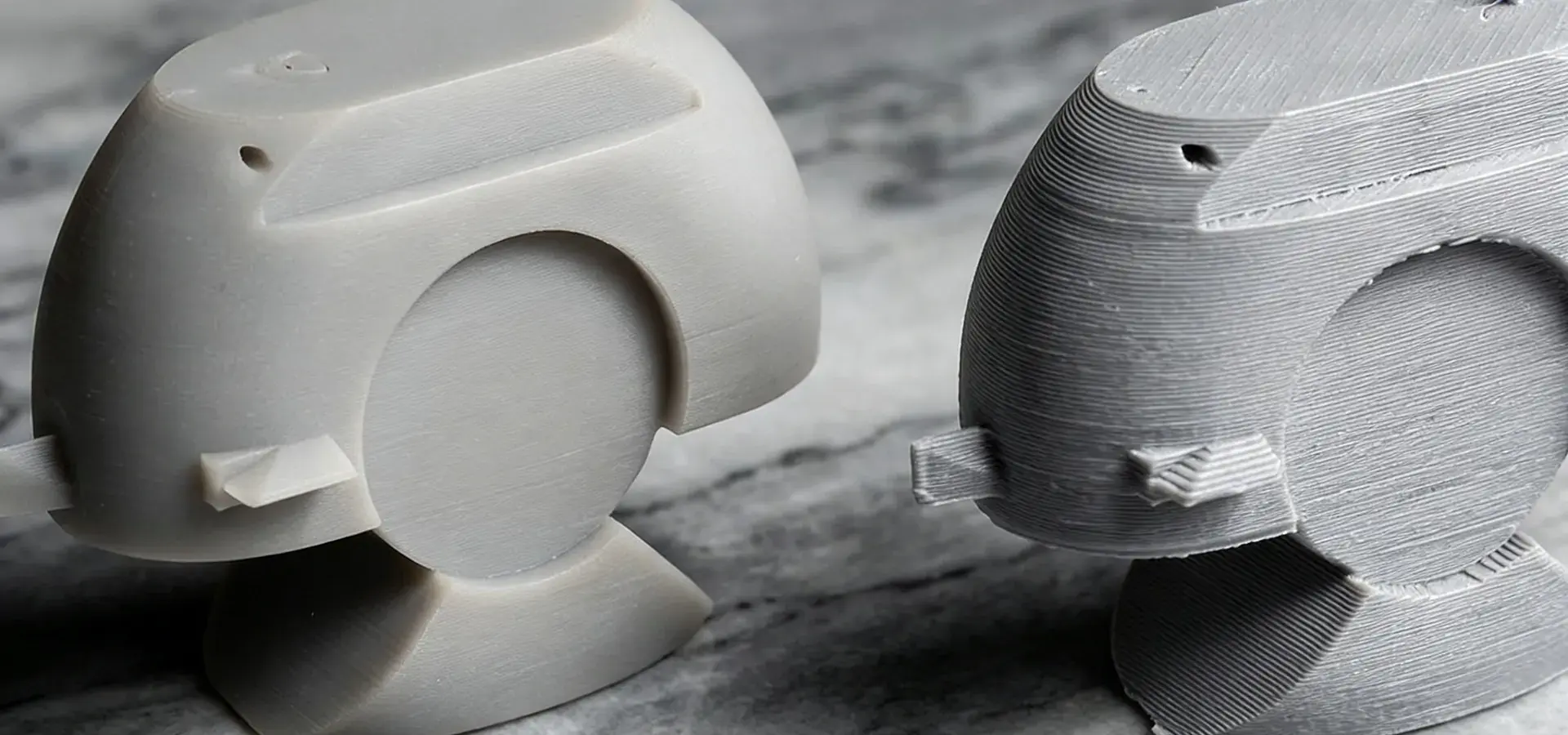 Surface finish and resolution comparison between Stereolithography 3D printer and FDM 3D printing technology Surface finish and resolution comparison between Stereolithography 3D printer and FDM 3D printing technology