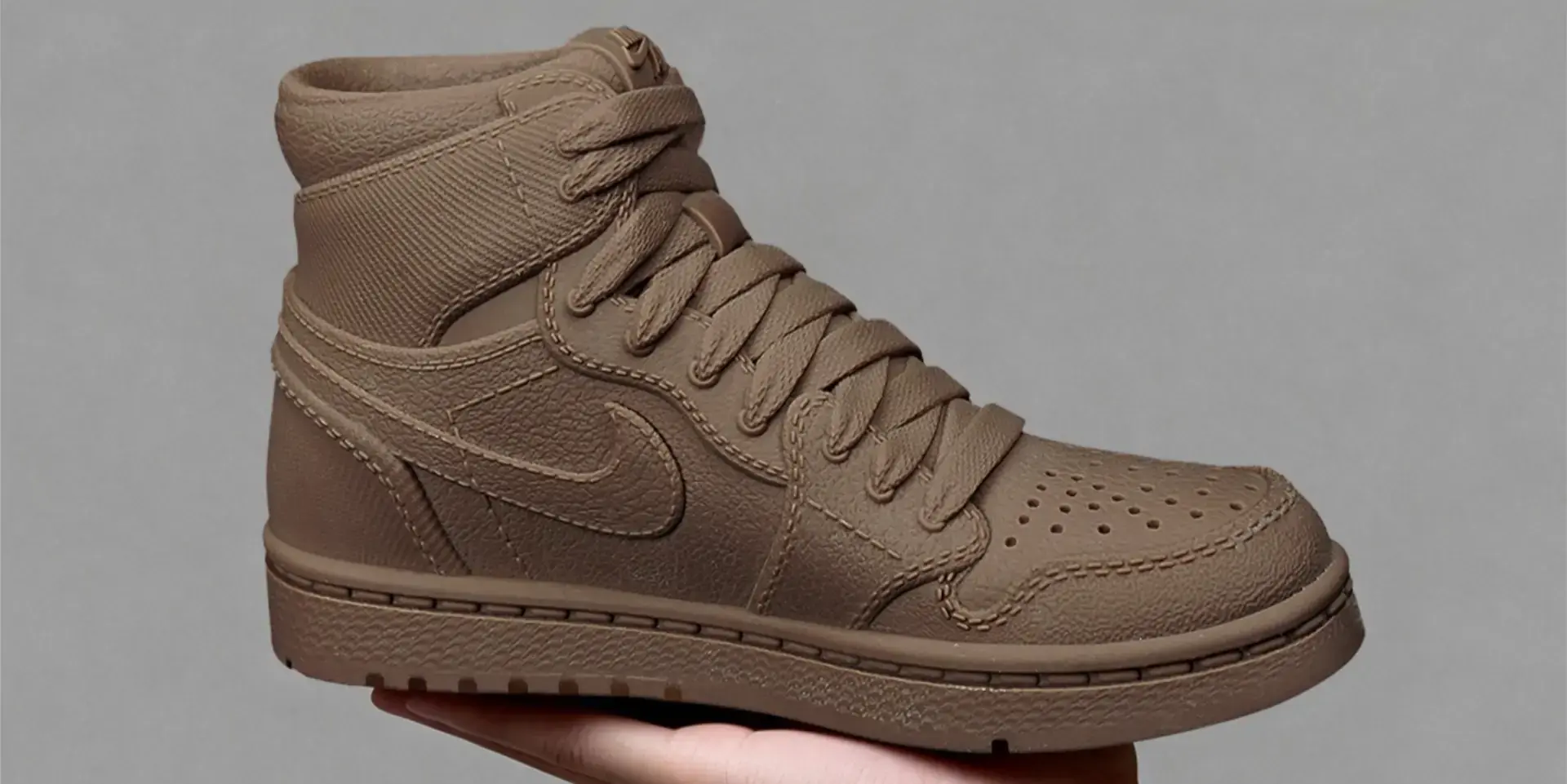 final shoe product created from 3D printed mold