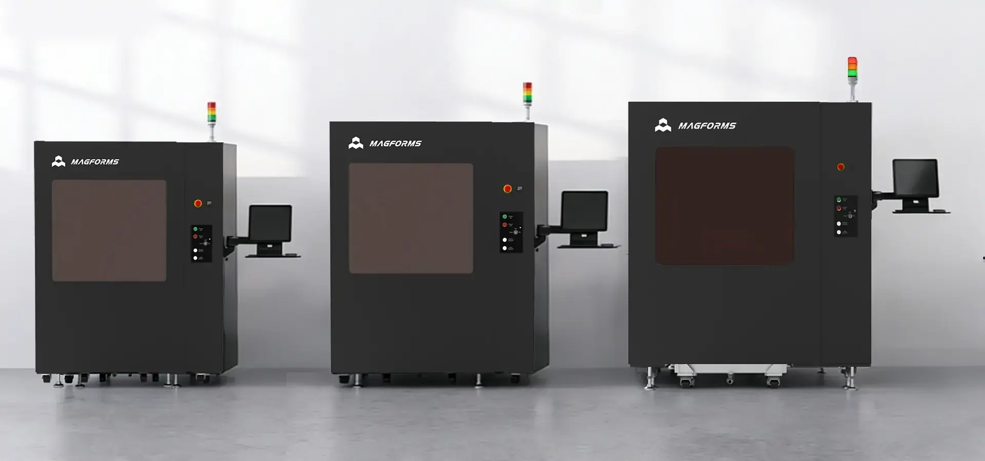 Industrial big format SLA 3D printer models with various build volumes for aerospace and automotive manufacturing Industrial big format SLA 3D printer models with various build volumes for aerospace and automotive manufacturing