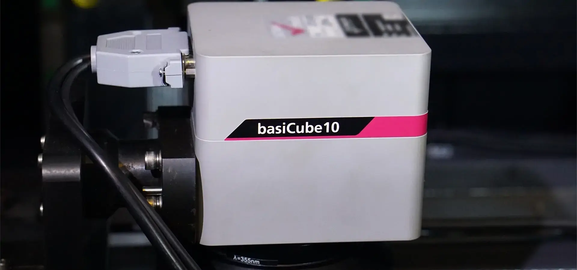 Variable laser spot scanning system inside a big format SLA 3D printer using 355nm UV laser