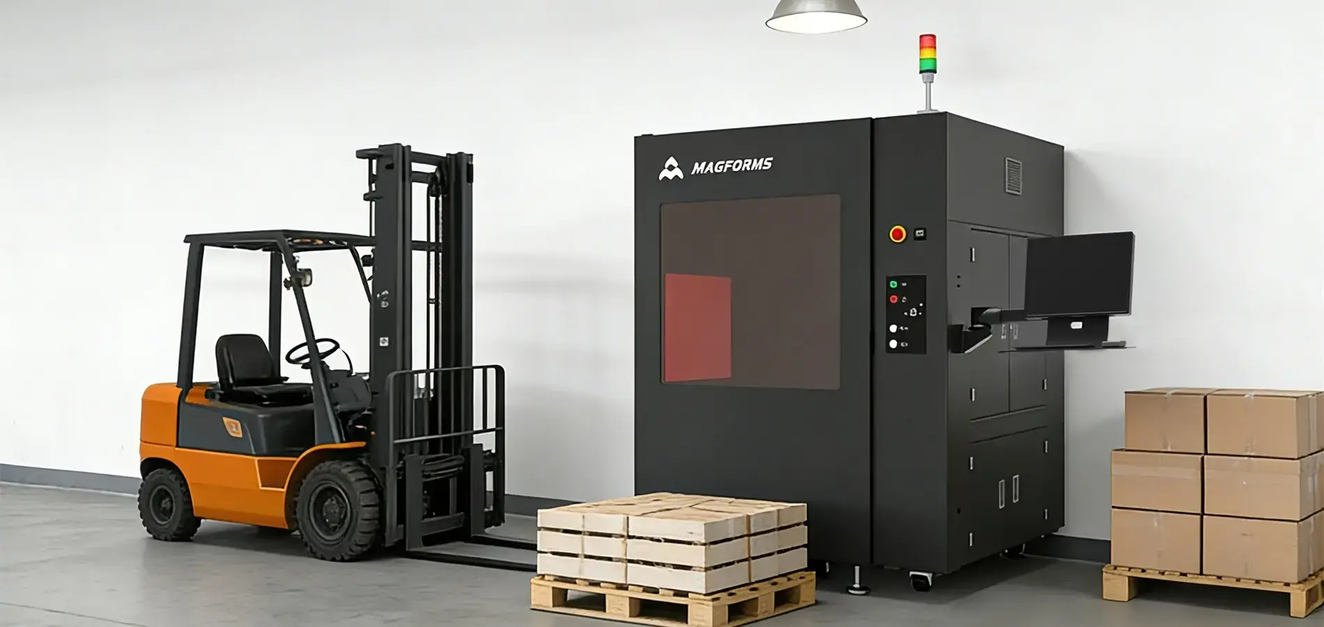 Big format SLA 3D printer installed in industrial production environment Big format SLA 3D printer installed in industrial production environment