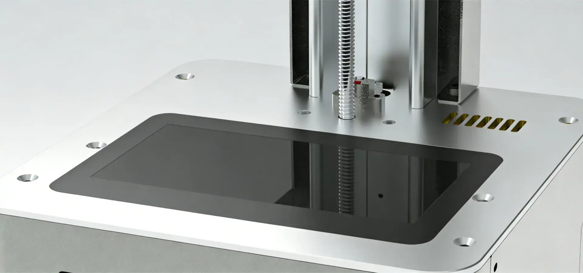 high resolution LCD masking screen in China resin 3D printer showing 4K to 14K detail capability