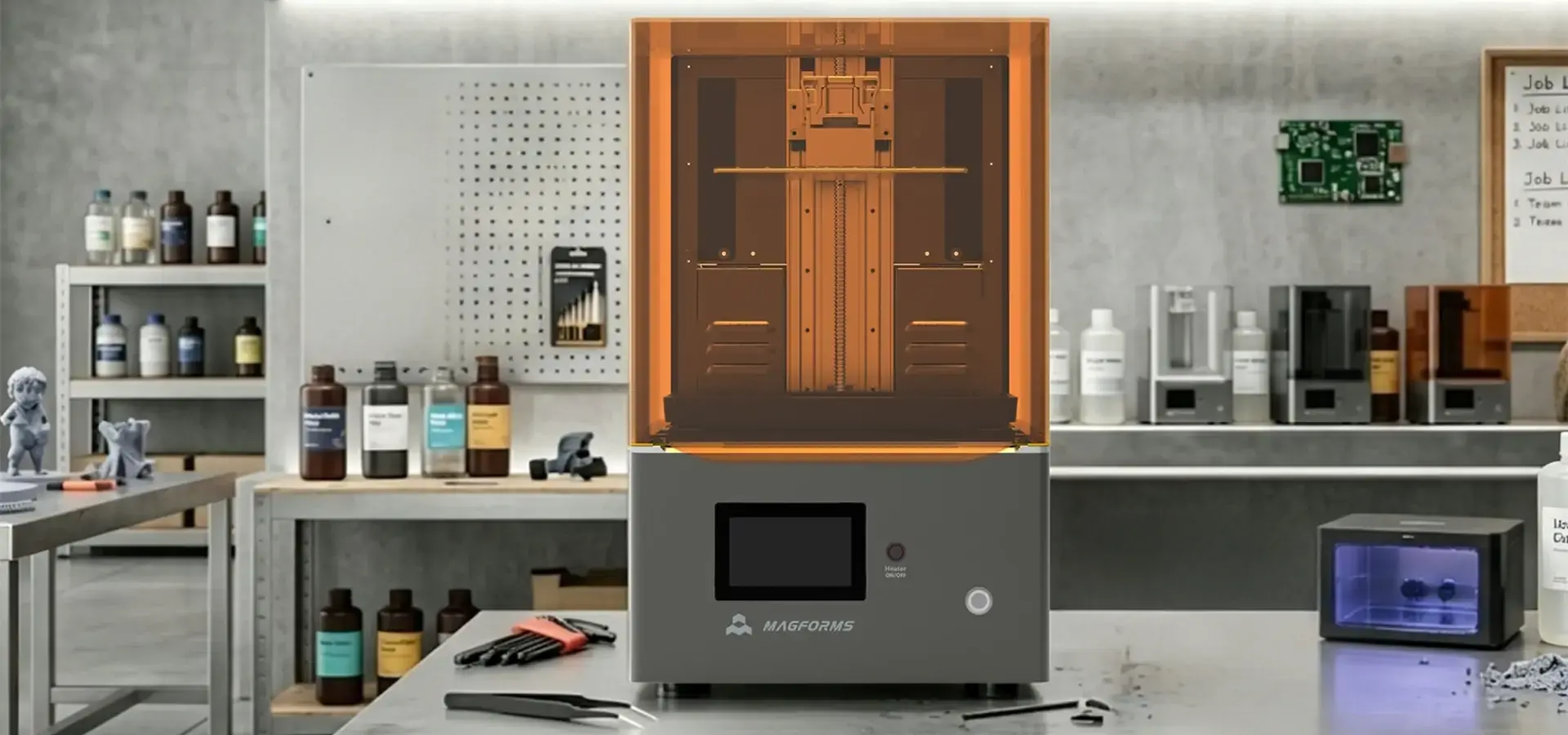 Magforms LCD Desktop SLA 3D printer for industrial applications