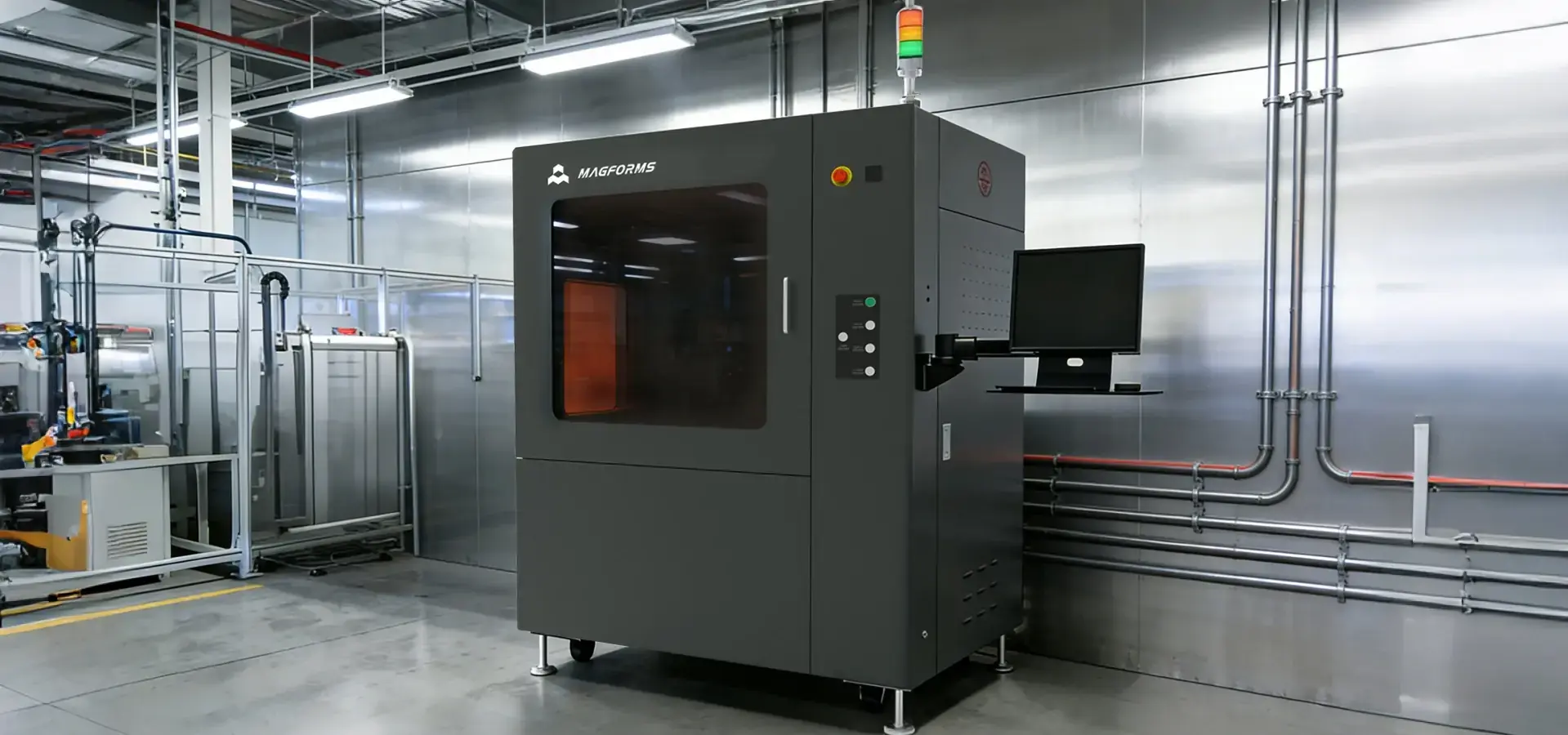 Industrial SLA High resolution 3D printer system used in precision manufacturing and large-scale production environments