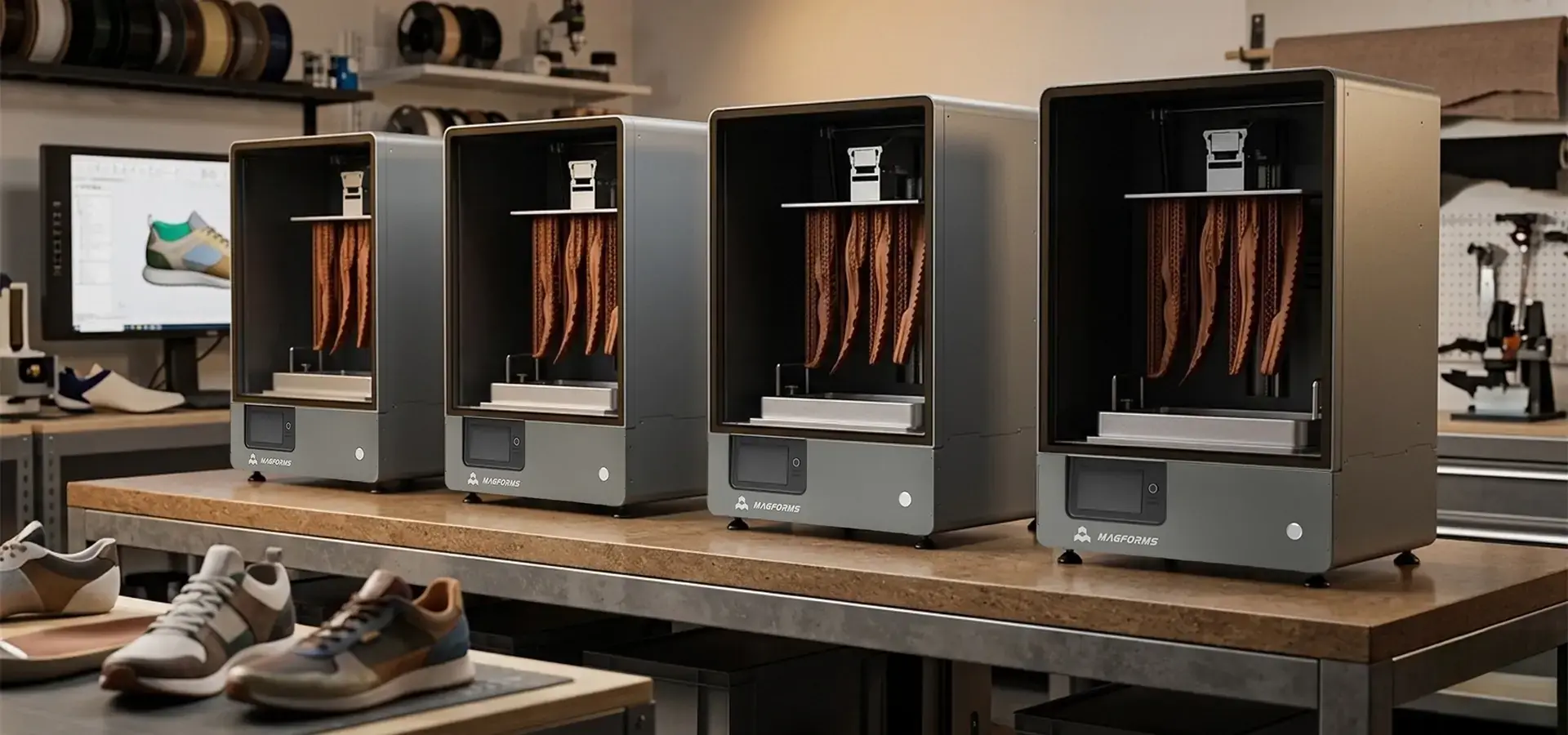 industrial 3D printer for footwear prototyping and shoe last production