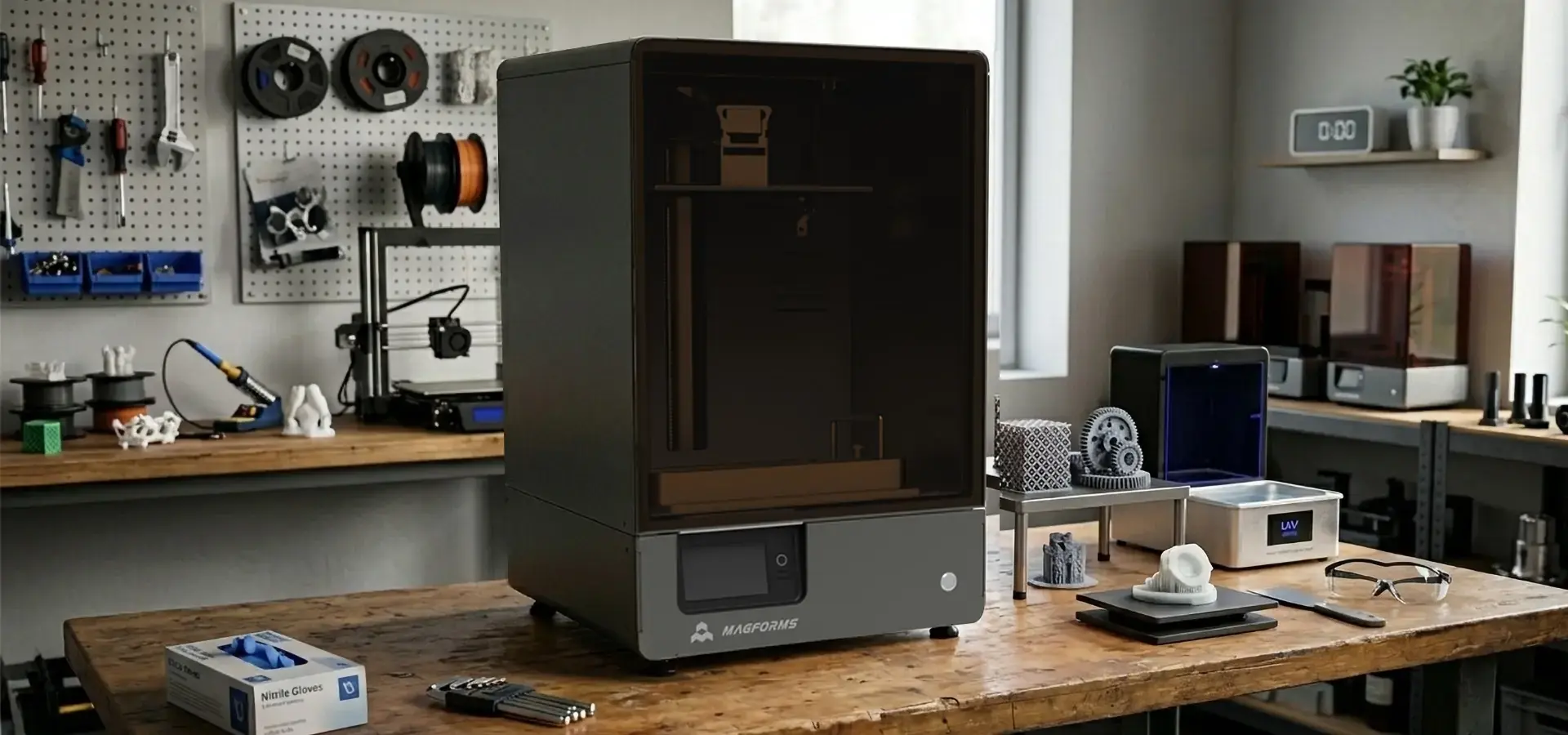 Industrial applications using budget SLA printers for prototyping and production