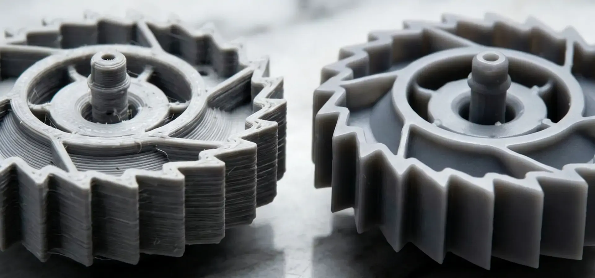 Surface finish comparison between SLA and FDM 3D printing