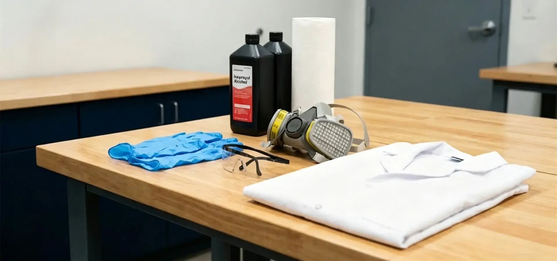 Safe resin handling procedures for Desktop SLA 3D printer operation