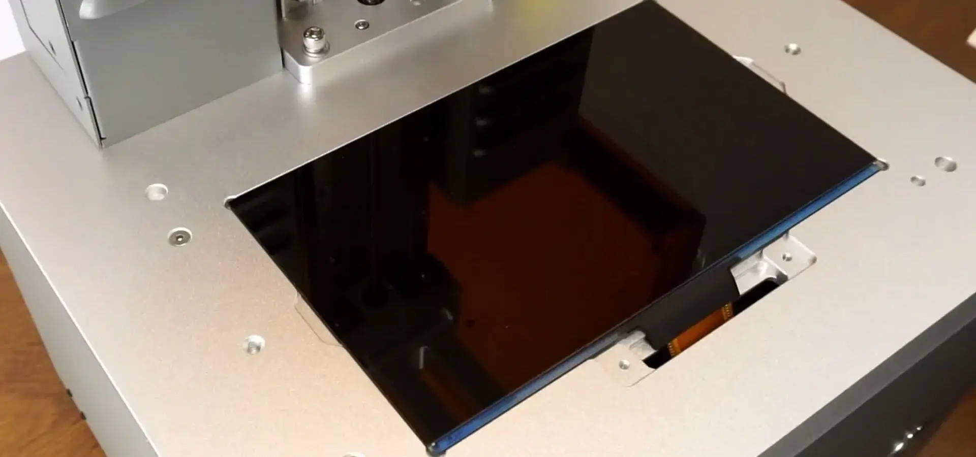 Monochrome LCD and COB UV light source in a low cost SLA printer