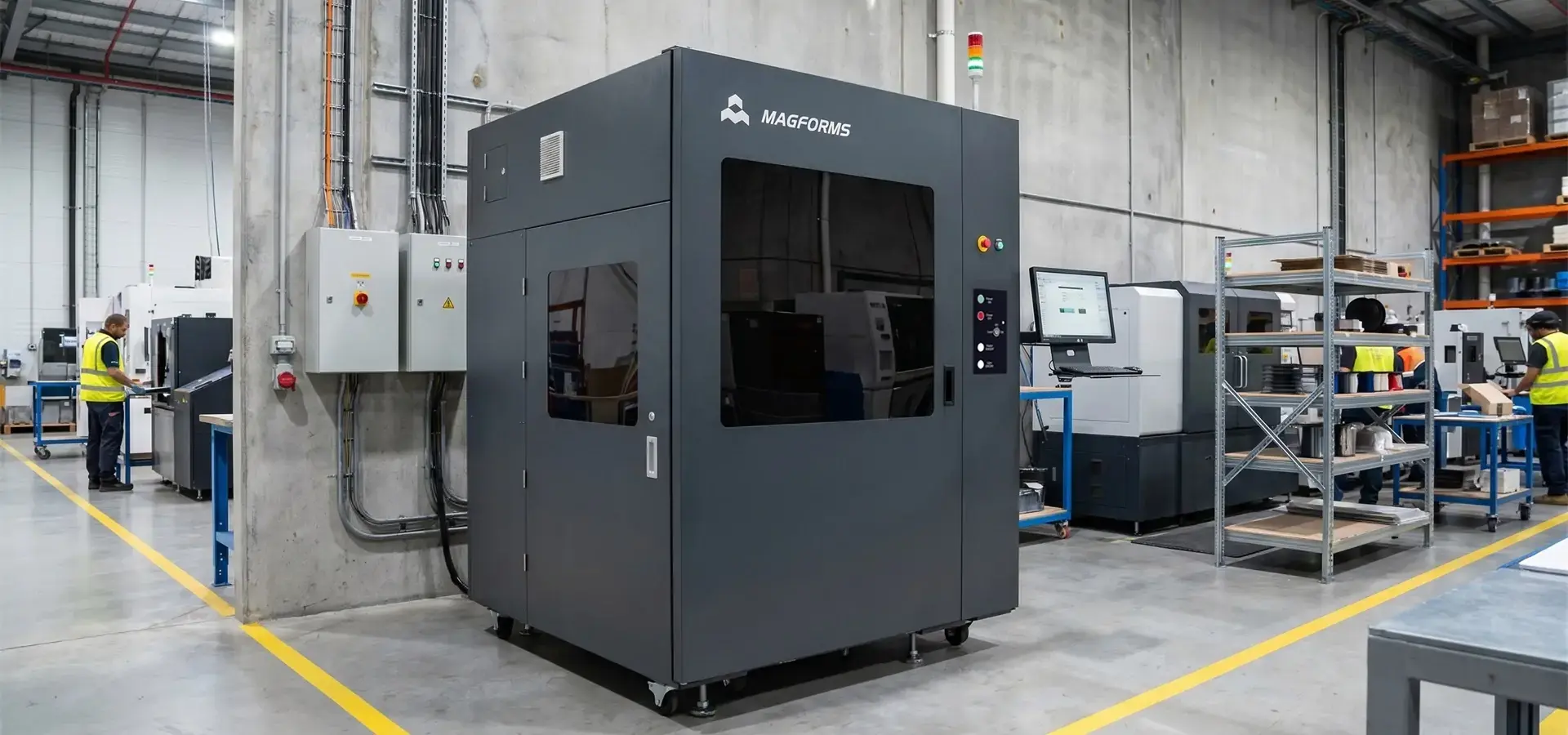 Magforms Helios P600 industrial SLA 3D printing machine for large format manufacturing Magforms Helios P600 industrial SLA 3D printing machine for large format manufacturing