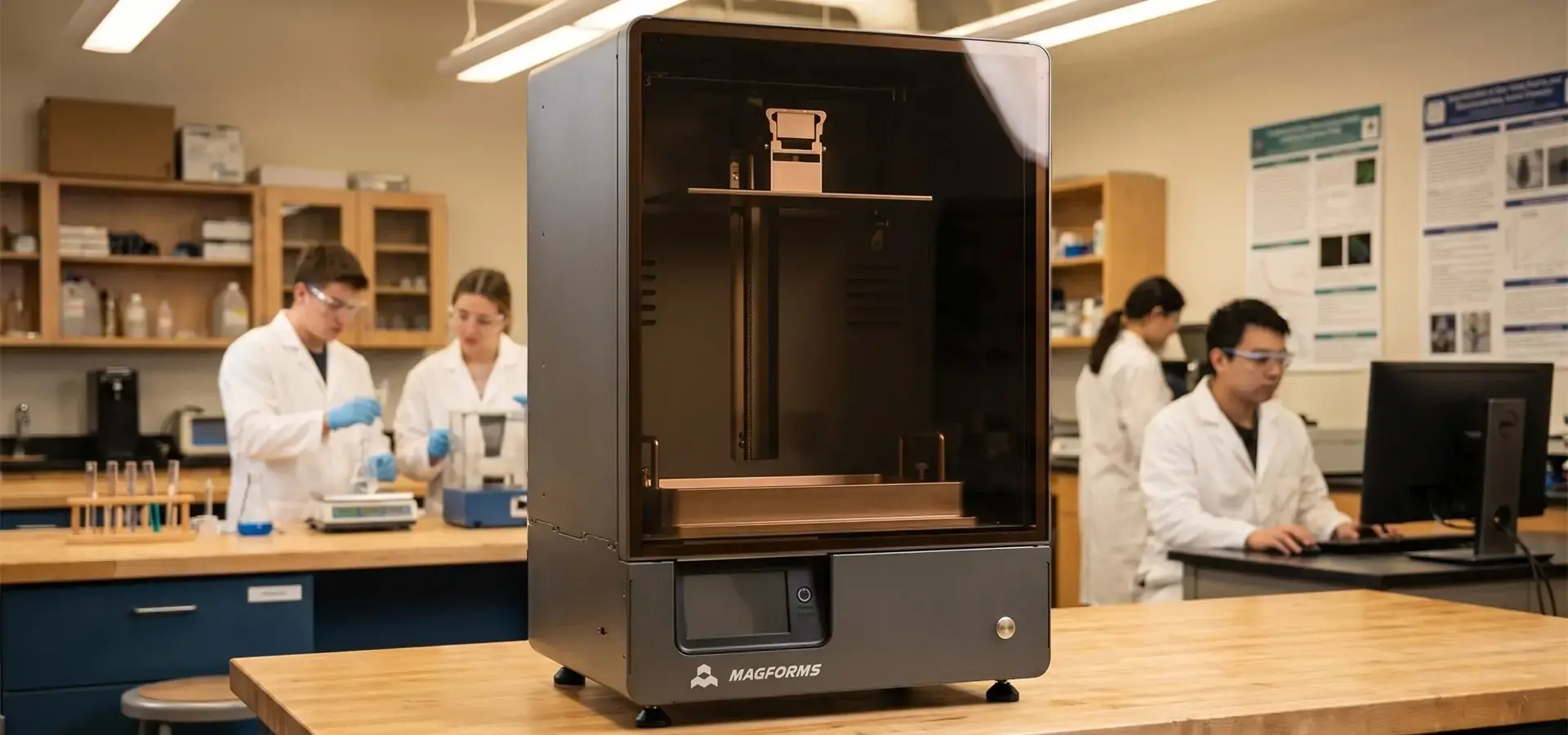 LCD 3D printing machine used in an educational engineering laboratory LCD 3D printing machine used in an educational engineering laboratory