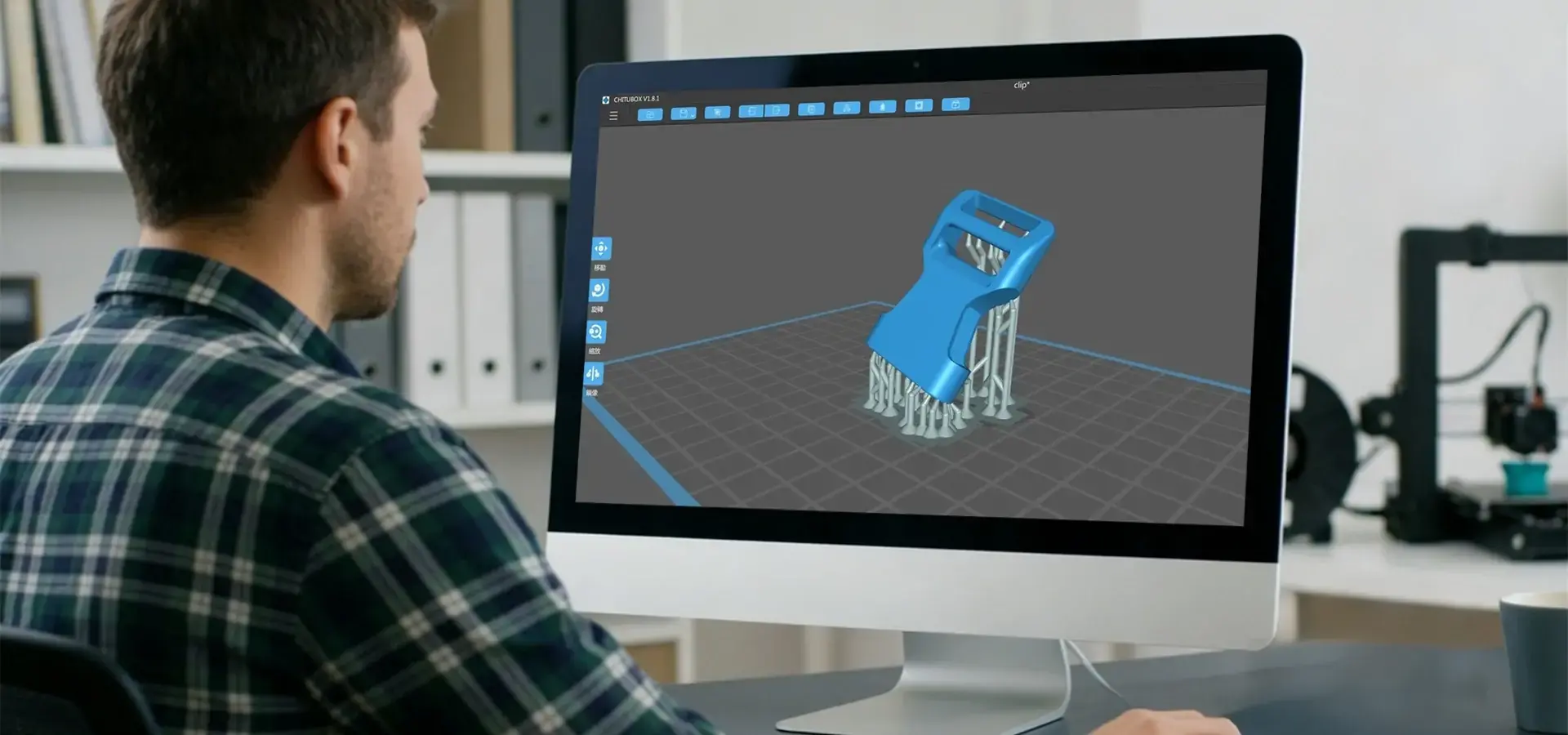 Optimized CAD and slicing workflow for industrial 3D printing machine production