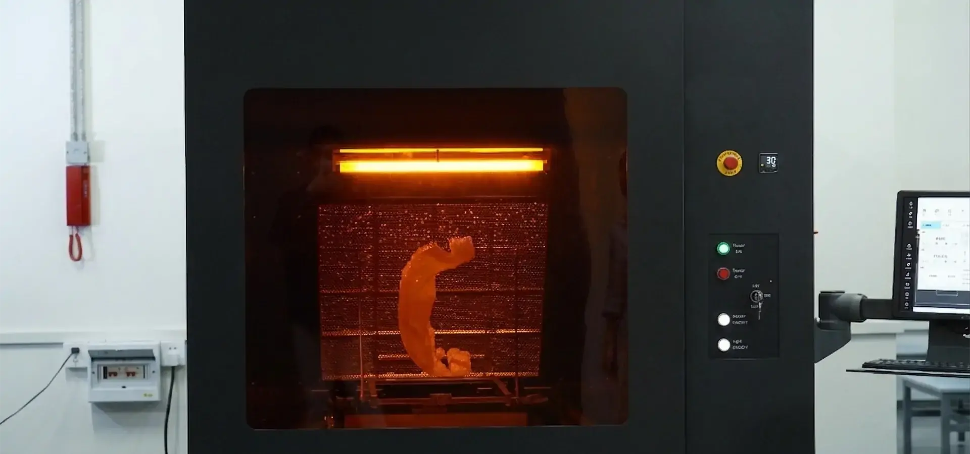 Enclosed Stereolithography 3D printer with air filtration system for safe operation