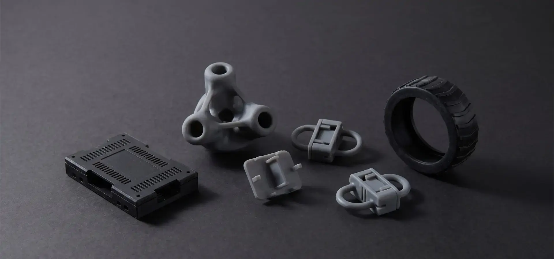 Engineering resin functional parts produced by an industrial 3D printing machine