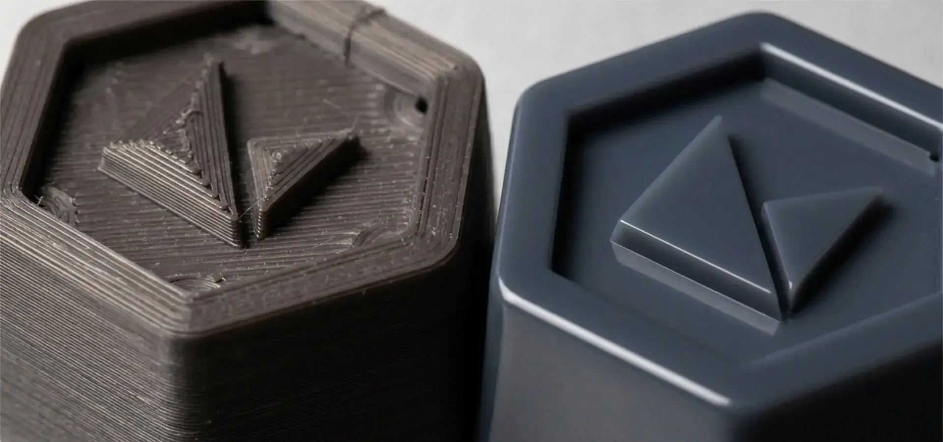 Surface quality comparison between SLA and FDM 3D printed parts