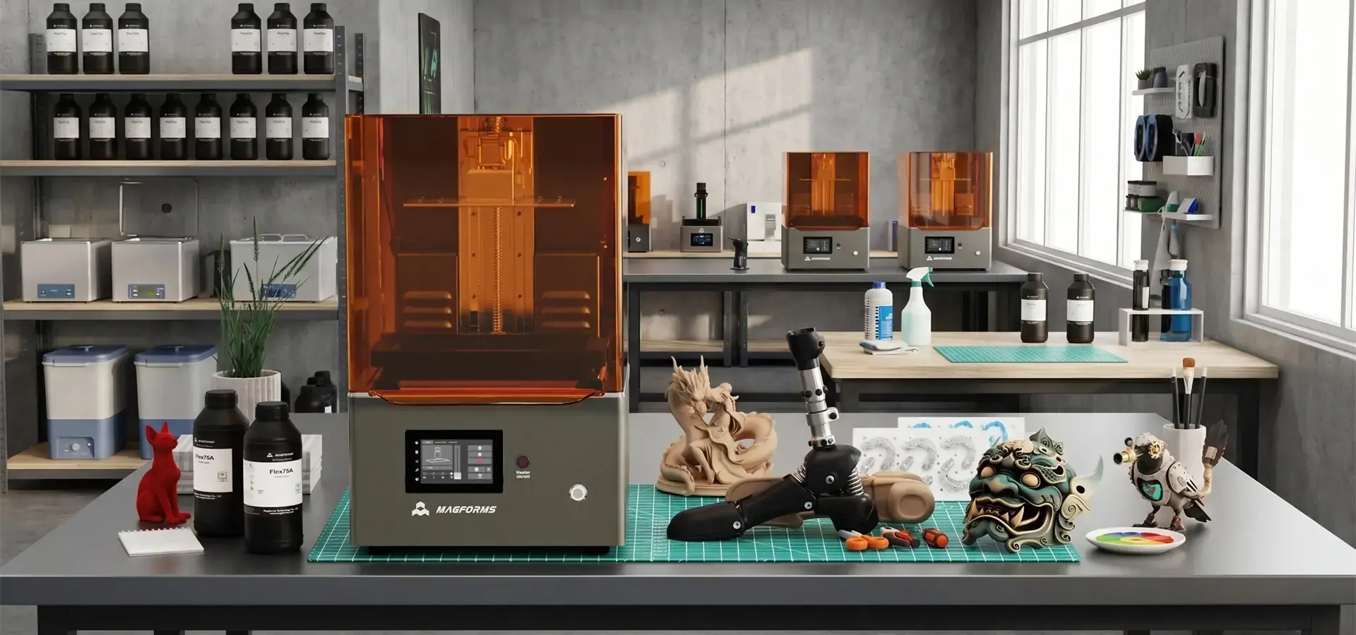 Budget SLA printer systems used for batch production and rapid prototyping Budget SLA printer systems used for batch production and rapid prototyping
