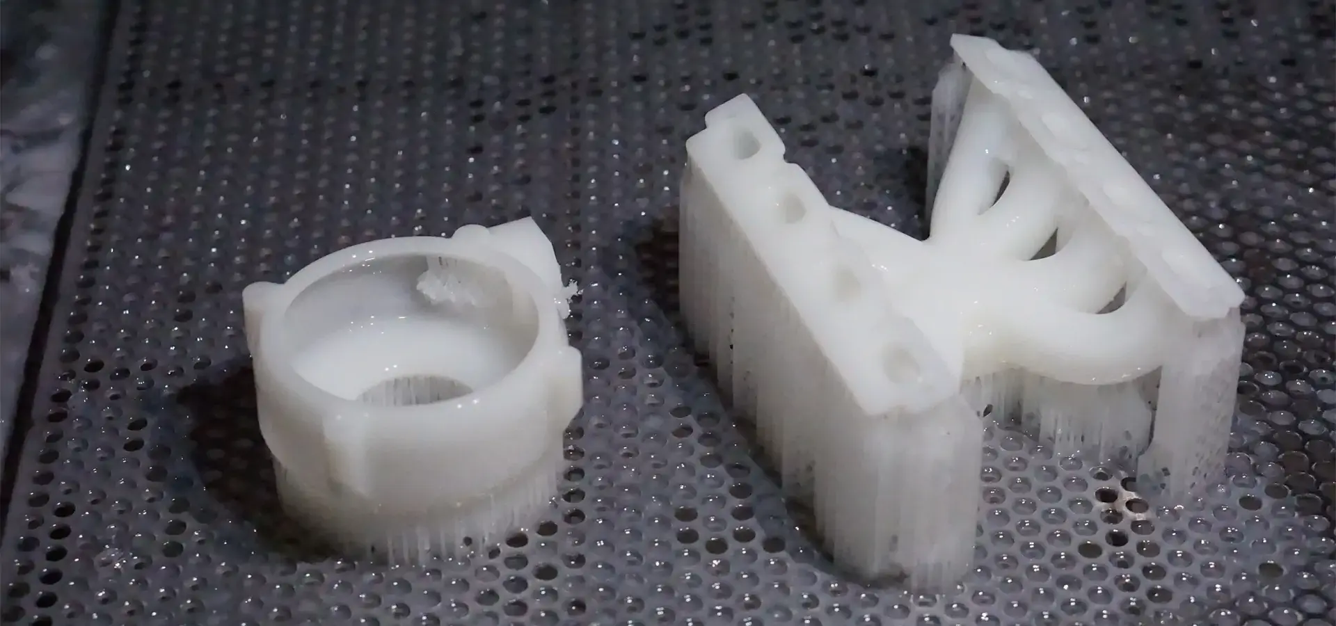 Large-format precision parts produced by an industrial SLA 3D printer Large-format precision parts produced by an industrial SLA 3D printer