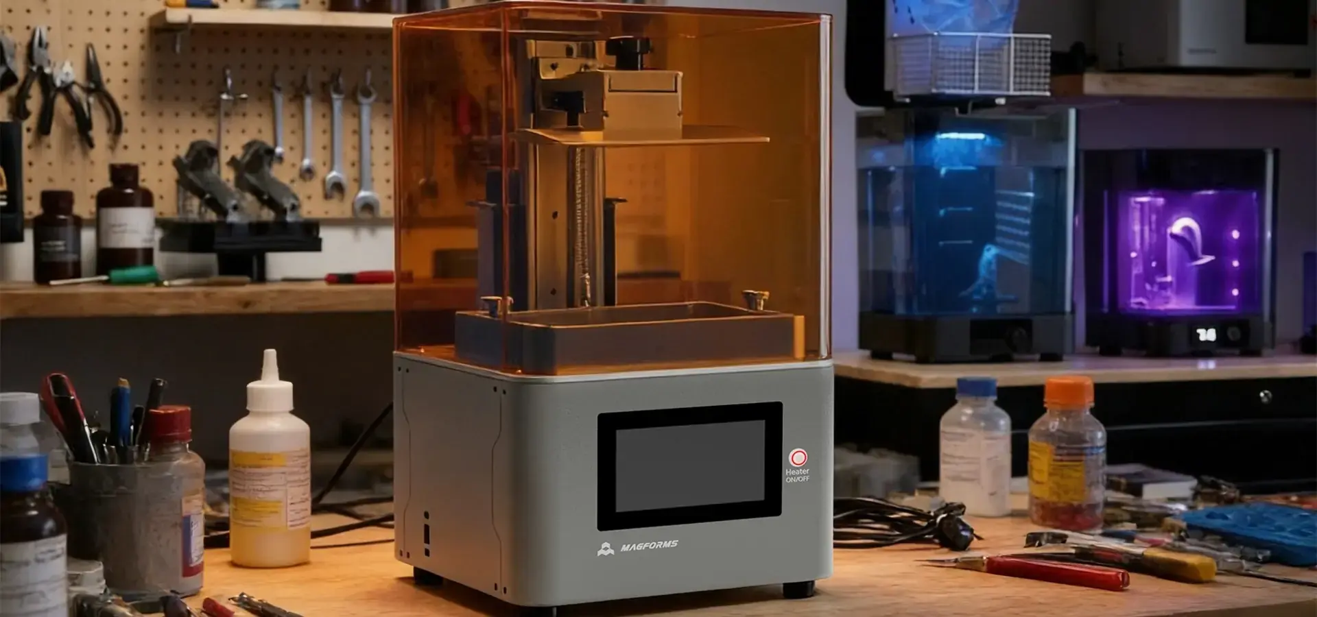 Magforms lineup of budget SLA printers and proprietary engineering-grade resins for industrial applications Magforms lineup of budget SLA printers and proprietary engineering-grade resins for industrial applications