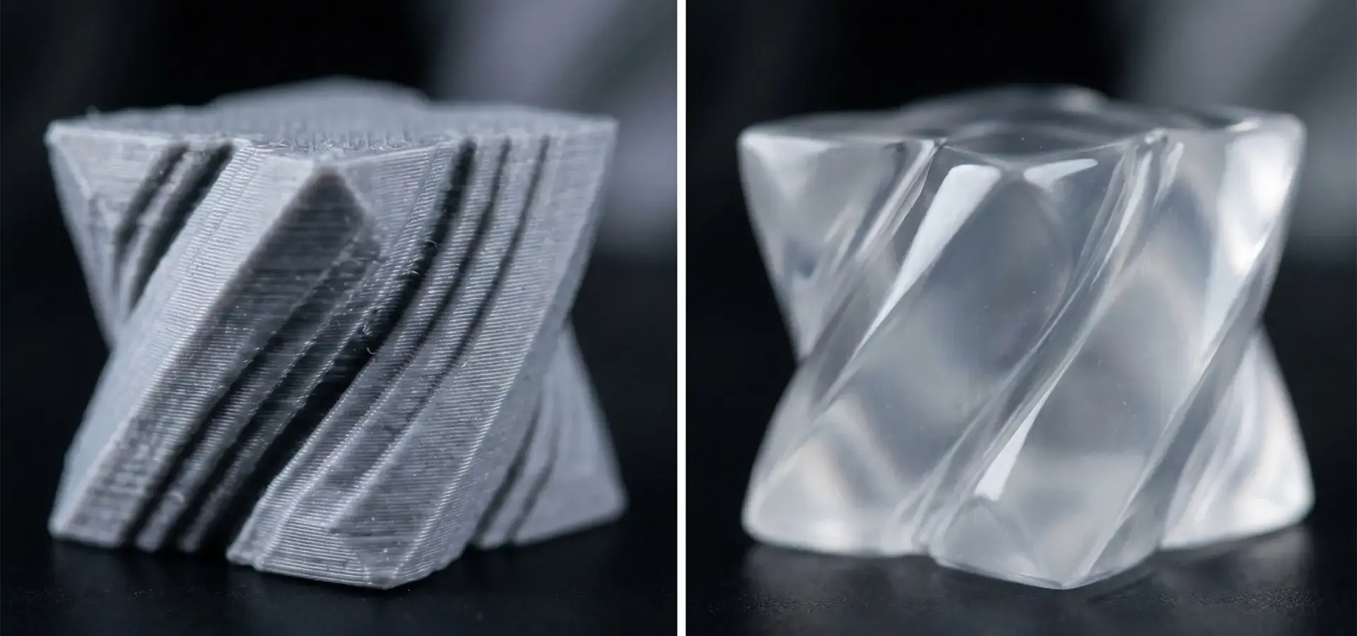 FDM vs SLA surface quality comparison high resolution 3D printer FDM vs SLA surface quality comparison high resolution 3D printer