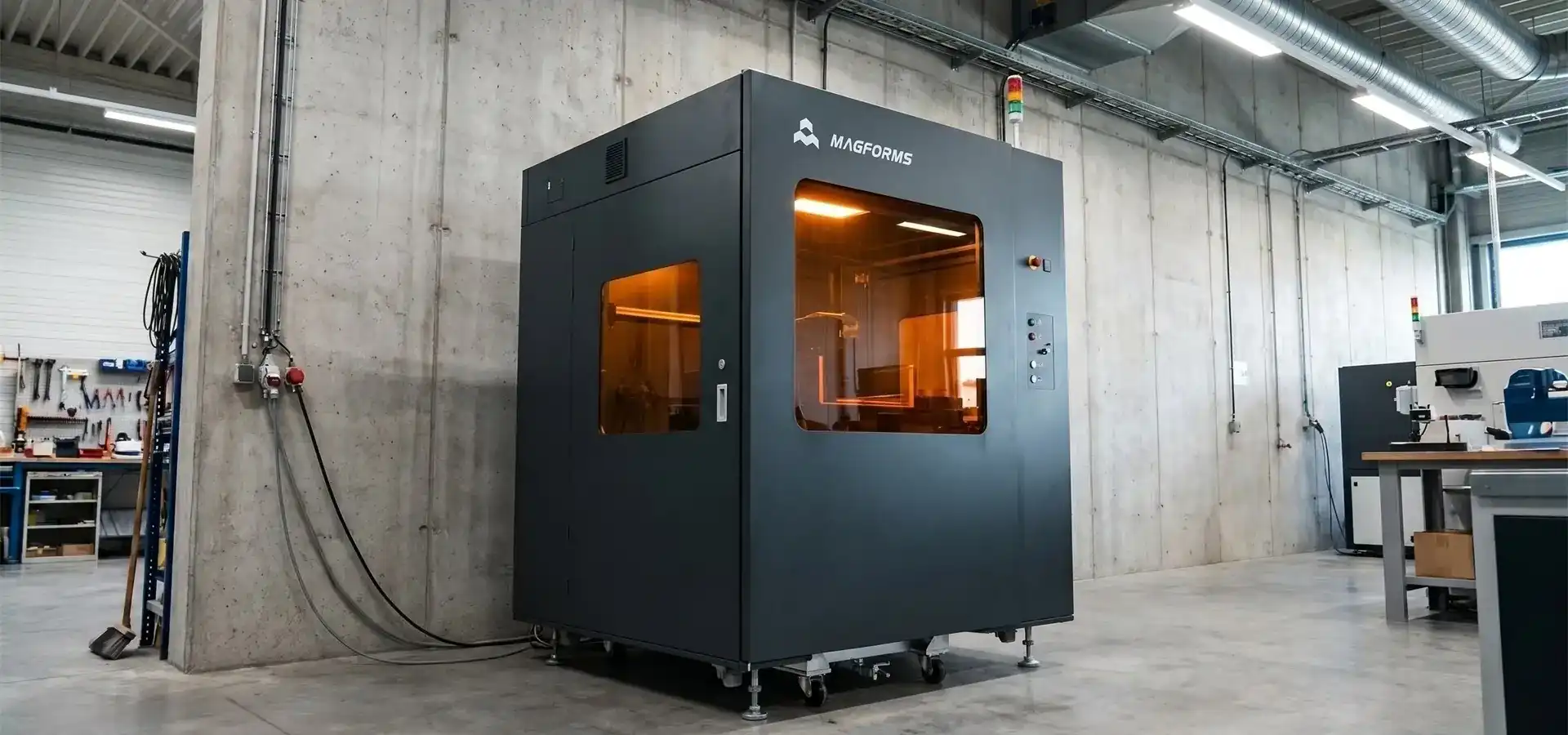 Industrial high resolution 3D printer in production environment