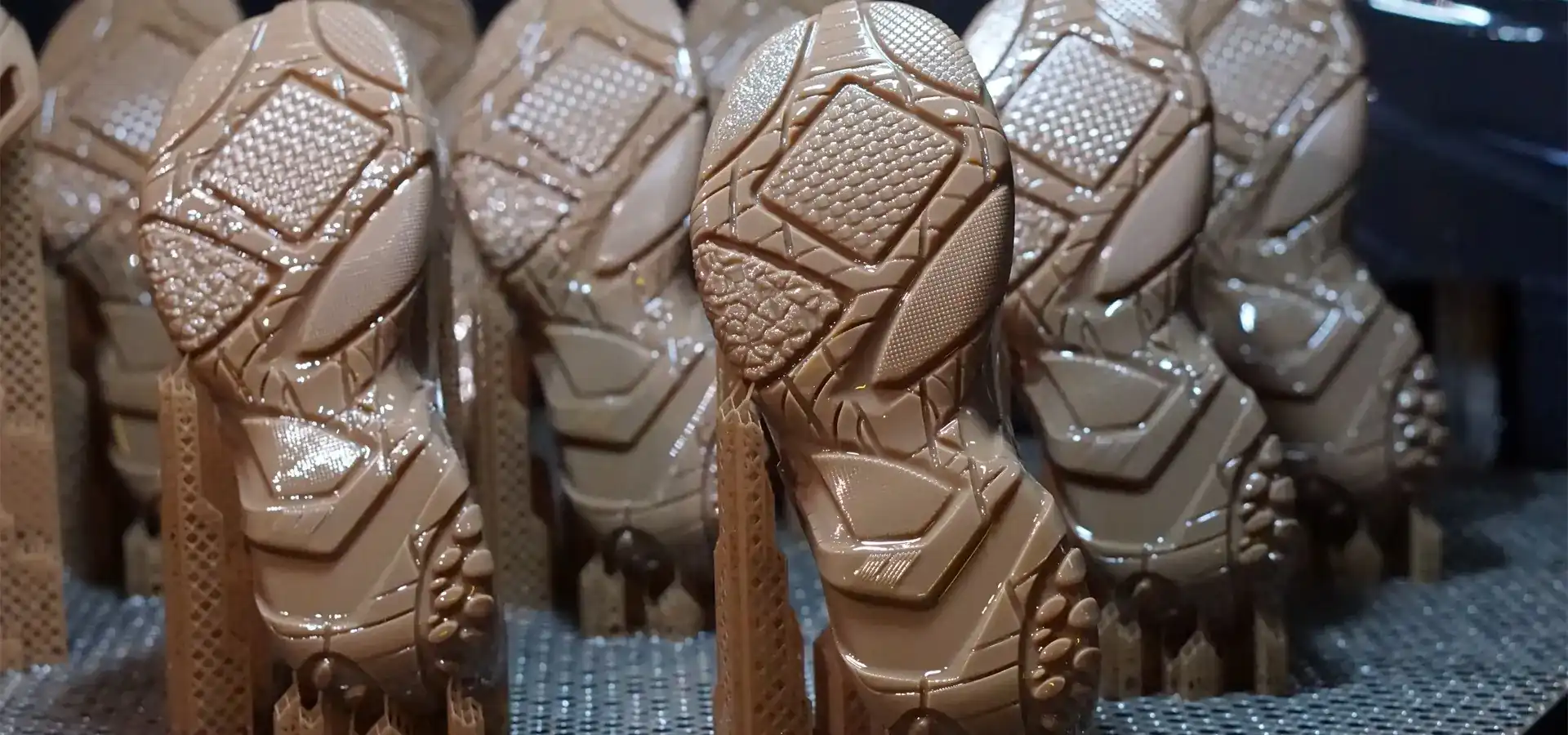 SLA shoe 3D printer creating high-detail footwear prototypes