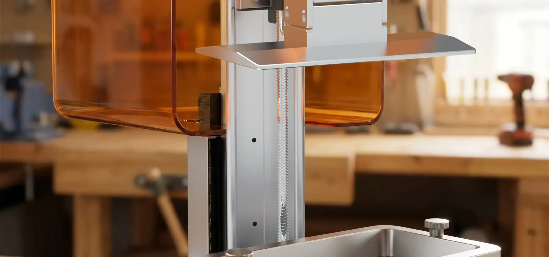 stabilized Z-axis structure in LCD resin 3D printer stabilized Z-axis structure in LCD resin 3D printer