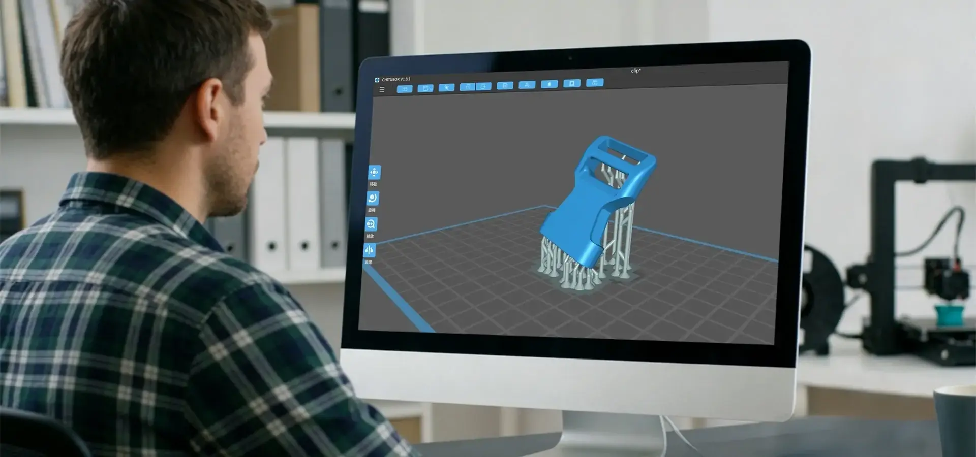 AI-based support generation software for Desktop Stereolithography 3D printer workflows