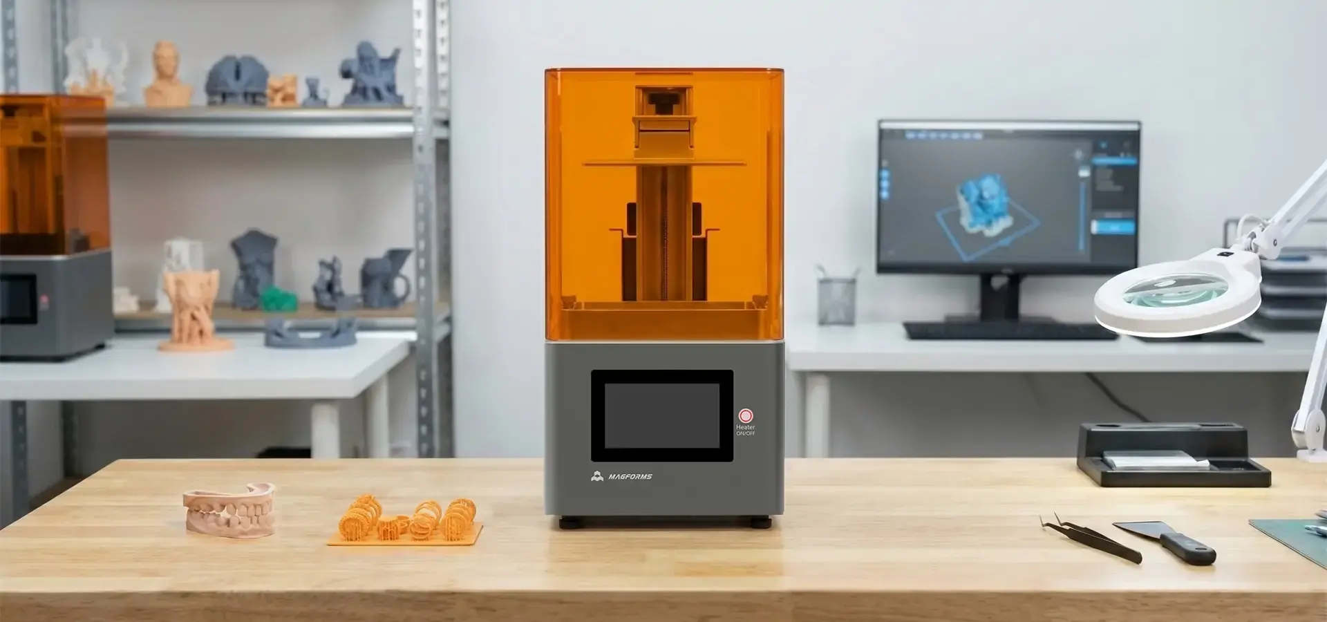 P7 Pro LCD Desktop 3D printer for jewelry casting dental models and precision prototyping P7 Pro LCD Desktop 3D printer for jewelry casting dental models and precision prototyping