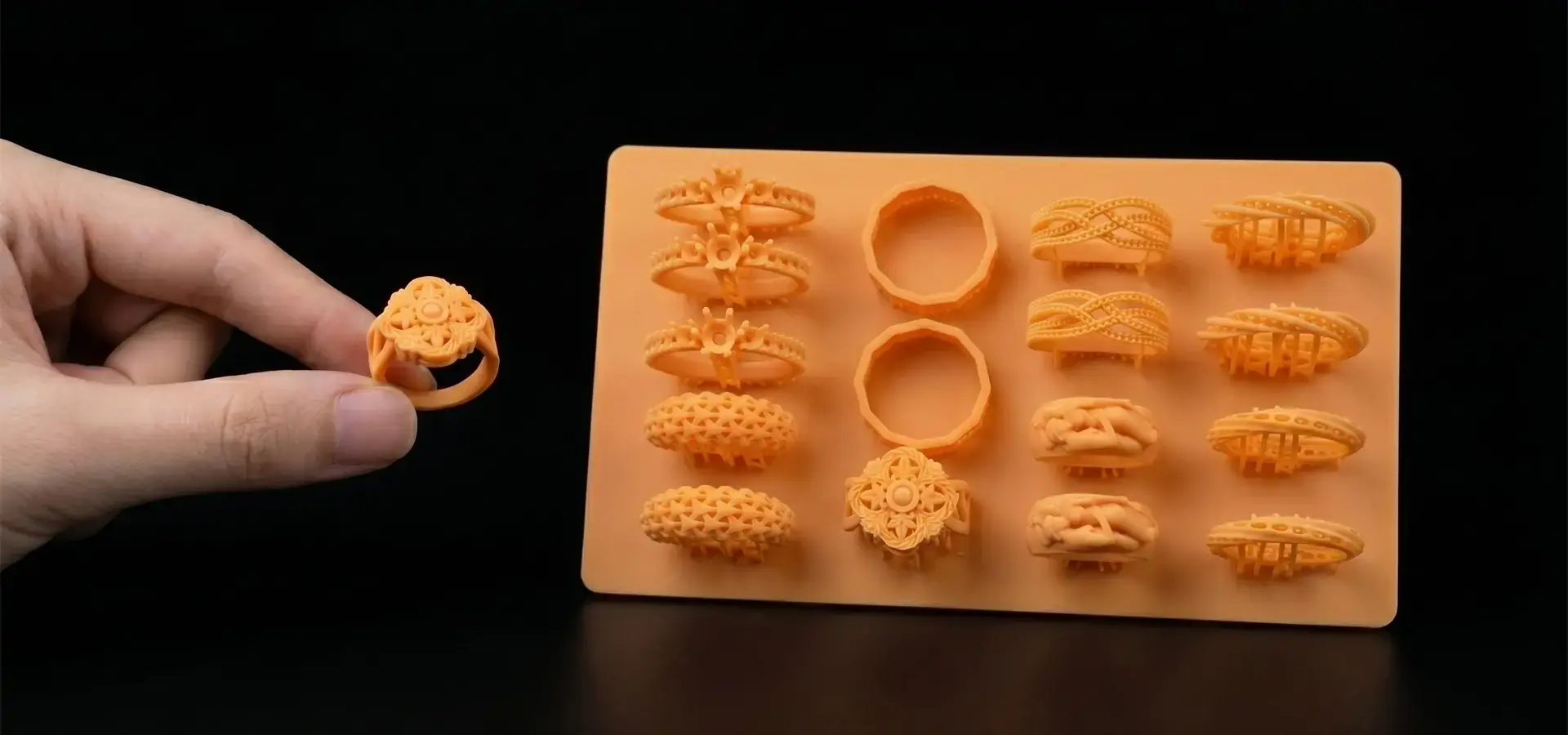 jewelry castable resin 3D printed wax-like models for investment casting jewelry castable resin 3D printed wax-like models for investment casting