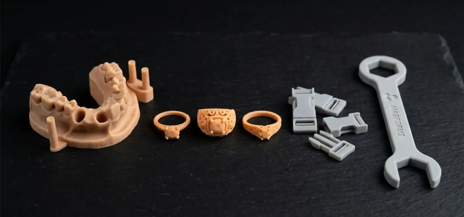 Industrial dental and manufacturing applications using high resolution 3D printers