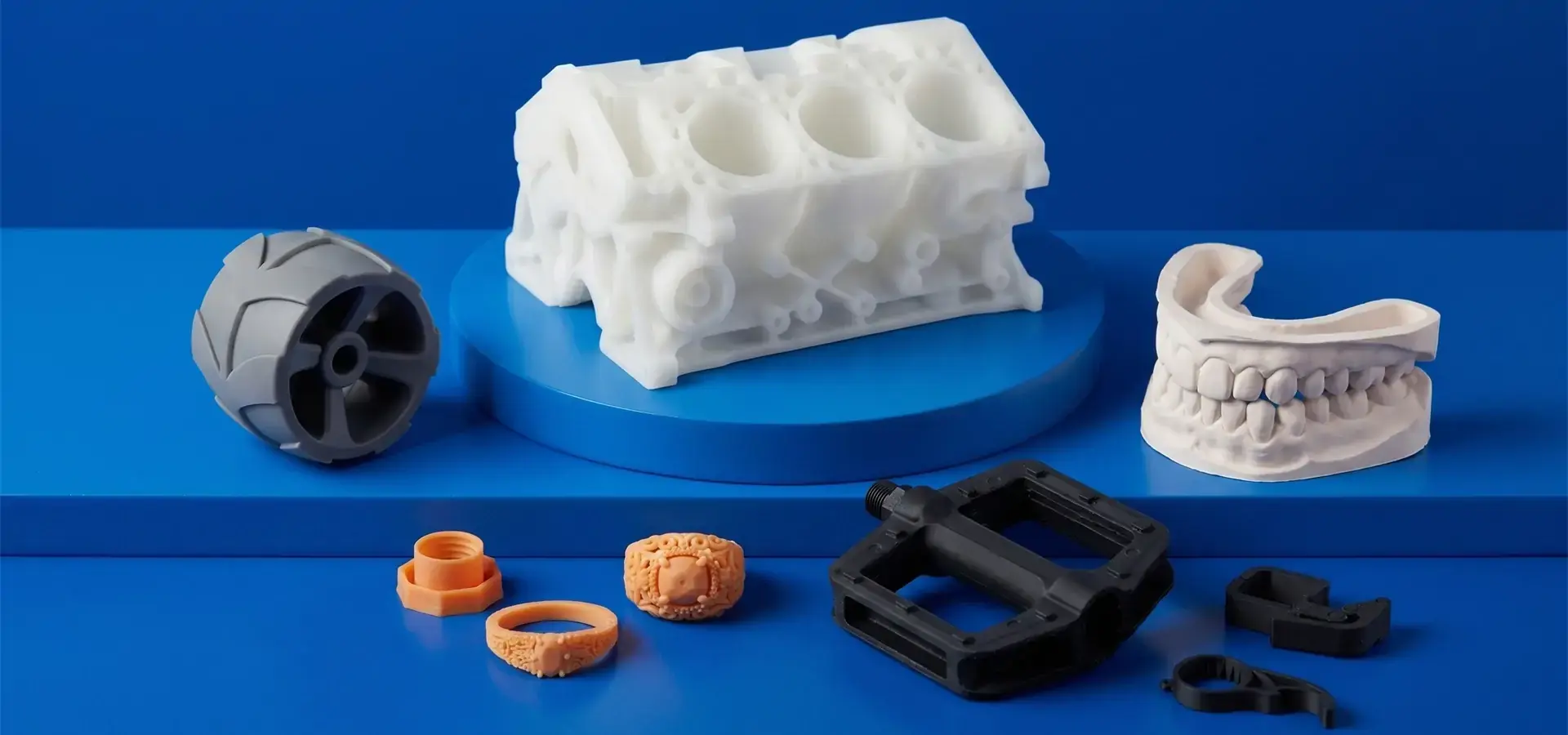 Fast resin materials used in dental, jewelry and industrial prototyping applications with LCD resin 3D printer