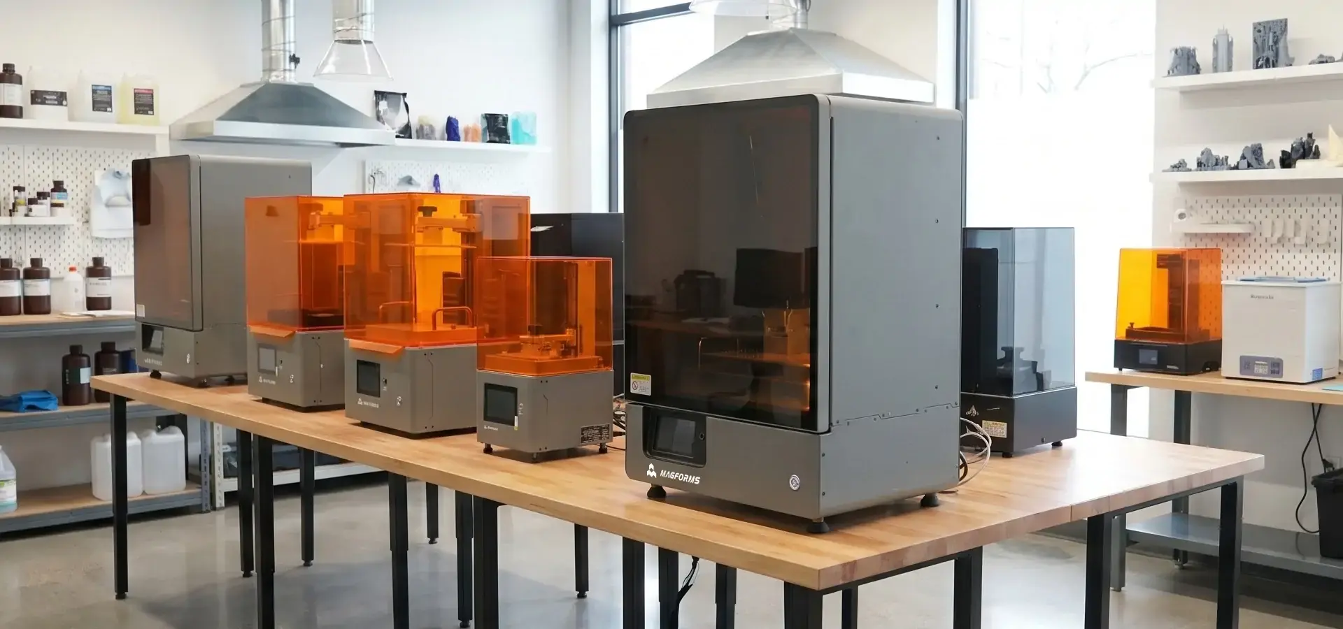 Magforms industrial LCD-based Fast resin 3D printer system for high-speed manufacturing solutions