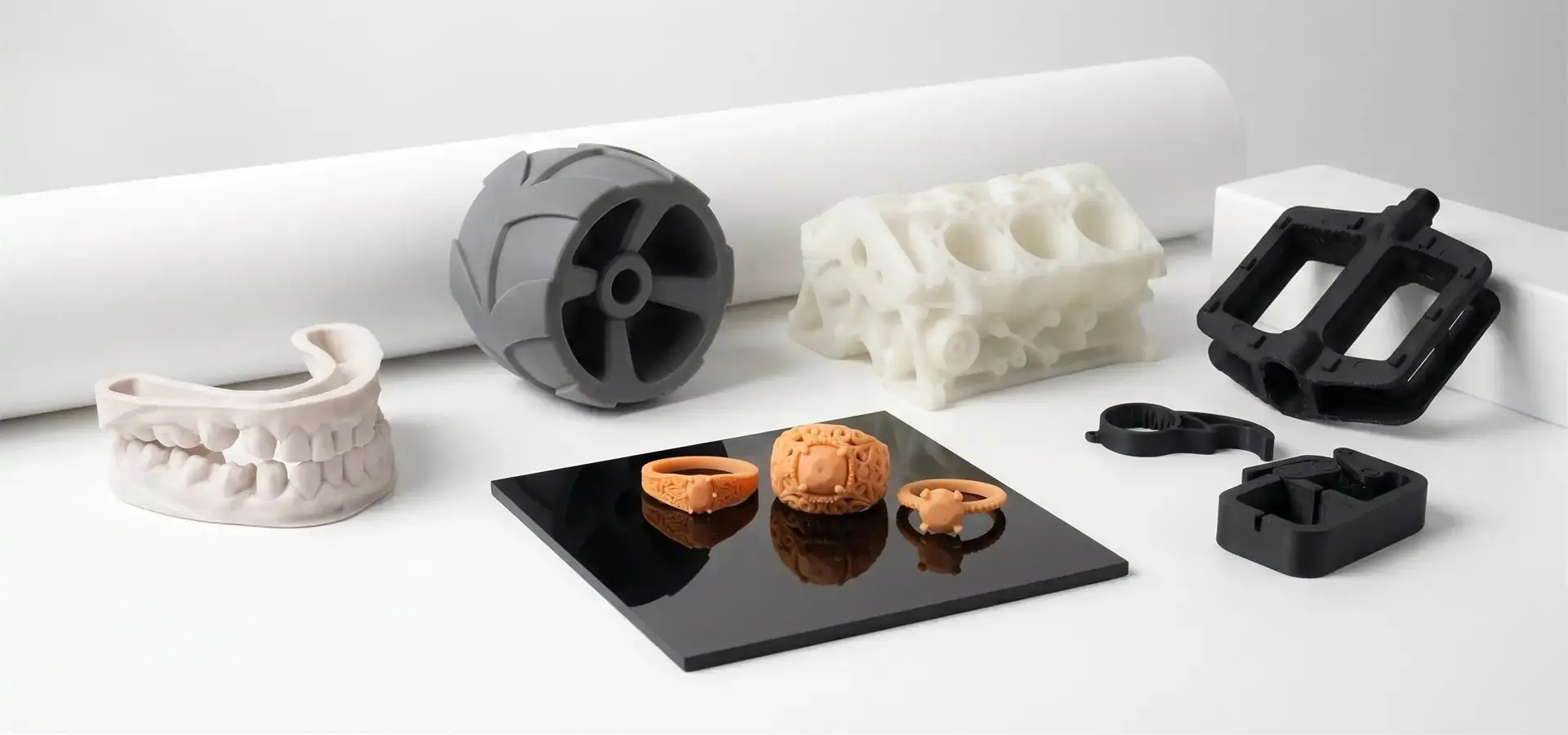 Resin 3D printed prototypes used in automotive and medical applications