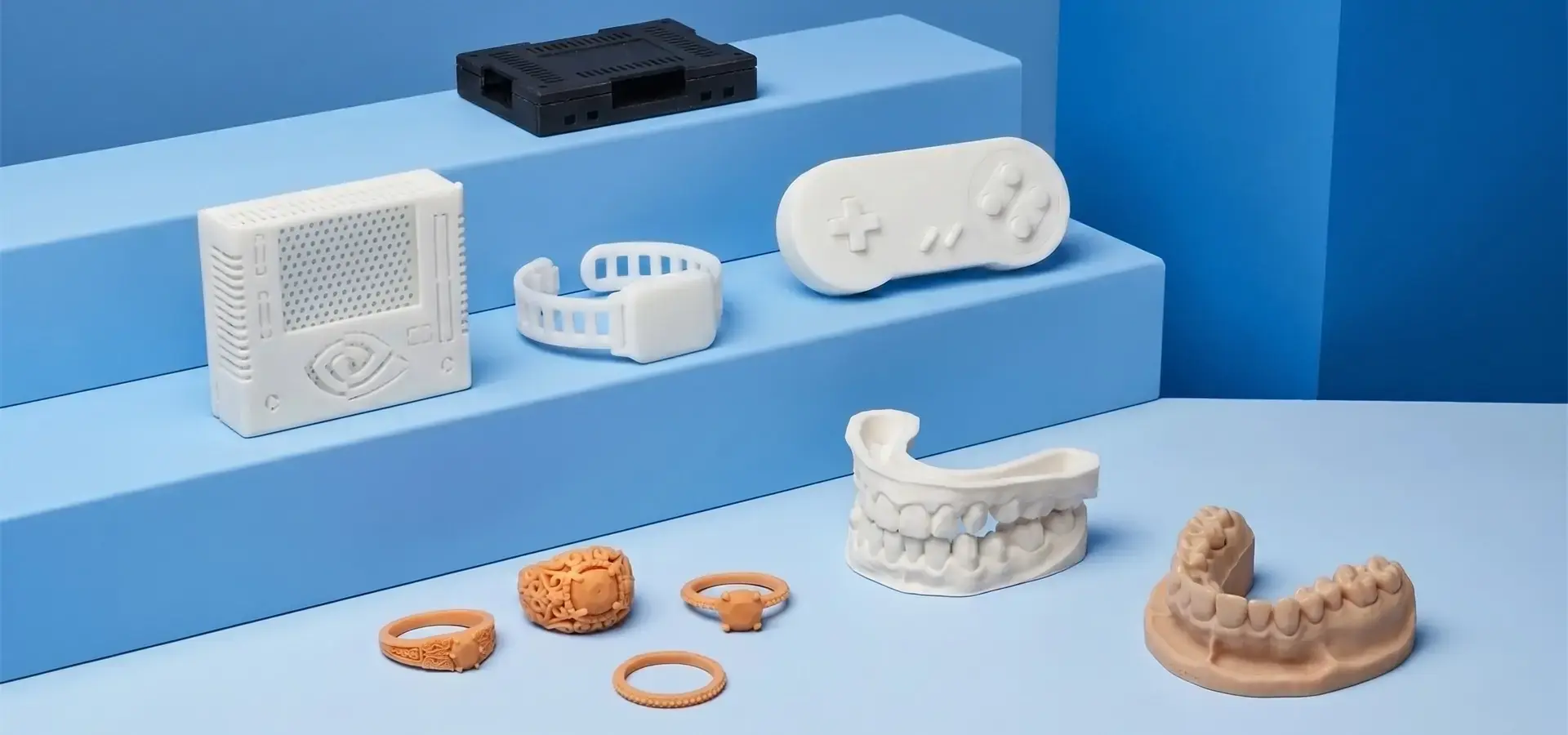 Desktop 3D printer applications in dental labs jewelry manufacturing and electronics prototyping